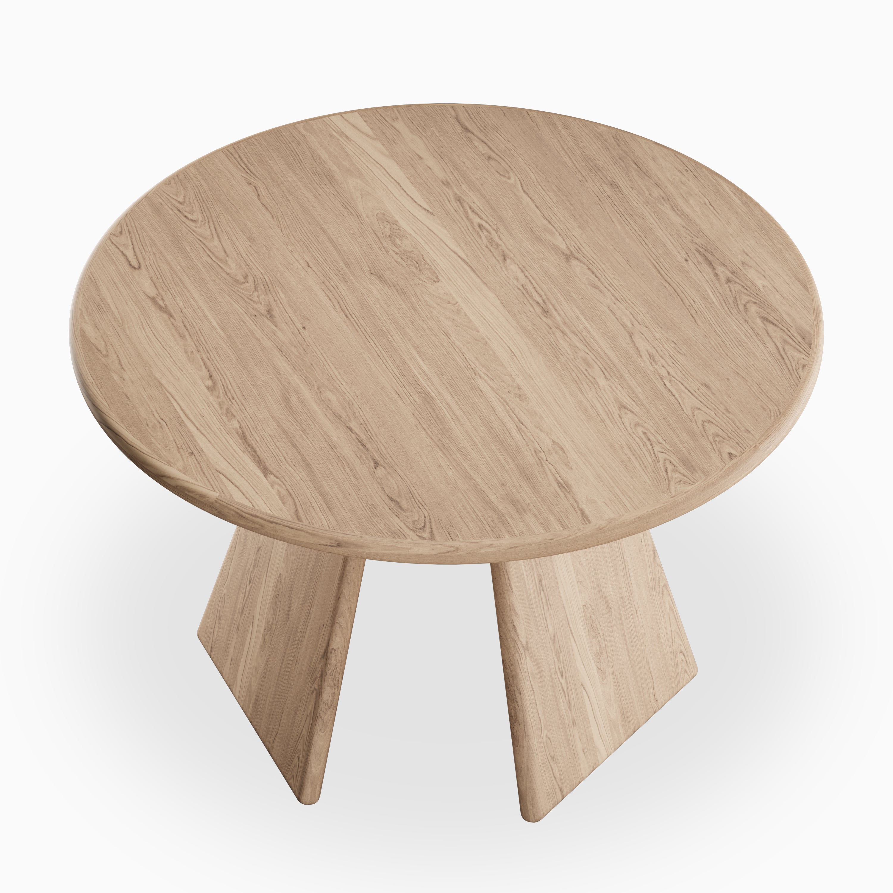 Corentin Walnut Round Dining Table in Matte, 48"