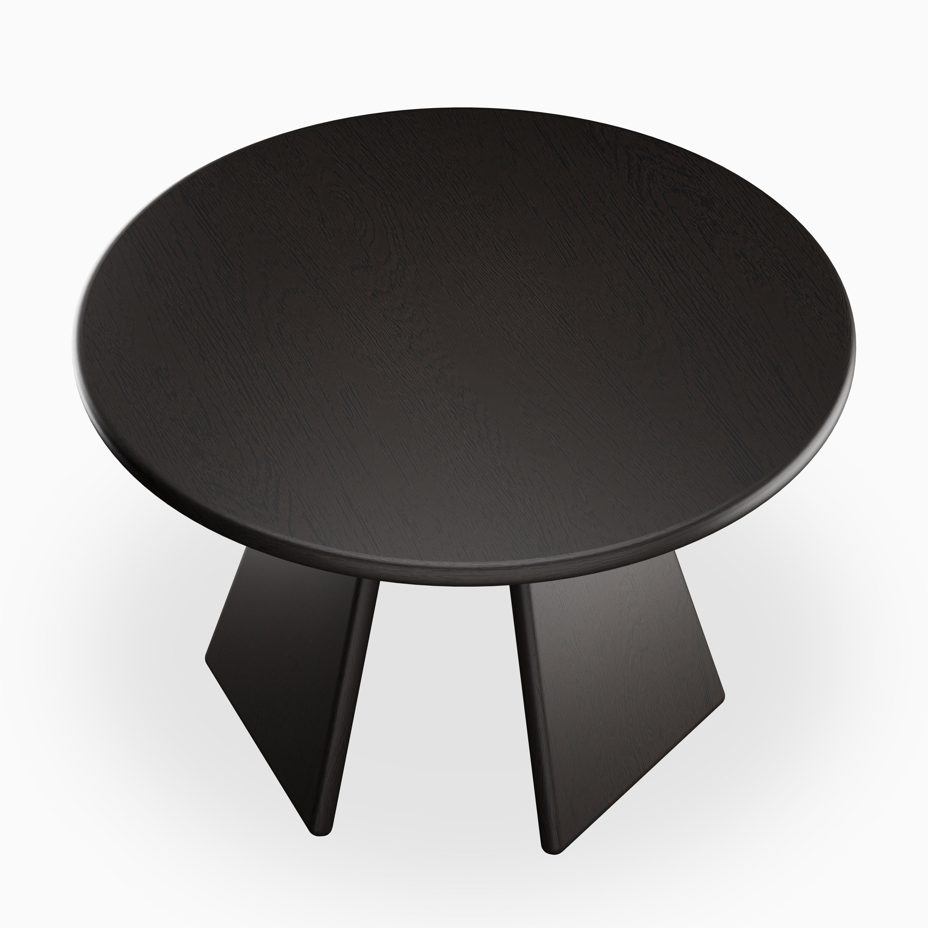 Corentin Ash Round Dining Table in Wenge, 48"