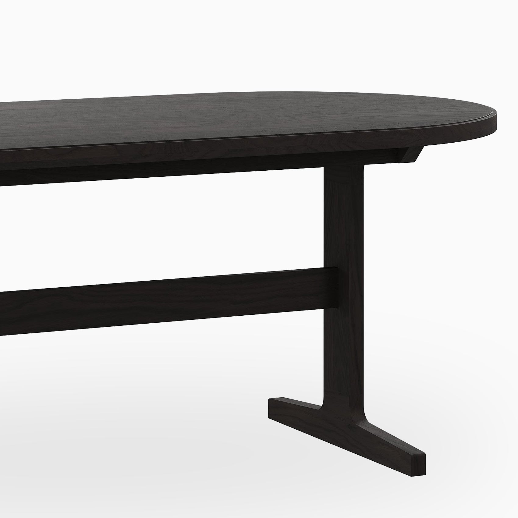 Fleurin Ash Oval Dining Table in Wenge, 84"
