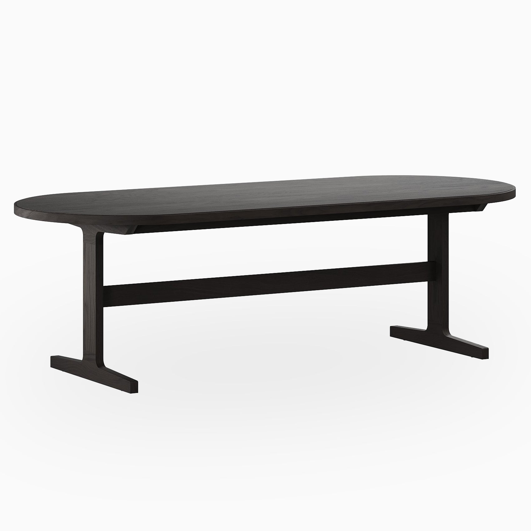 Fleurin Ash Oval Dining Table in Wenge, 96"