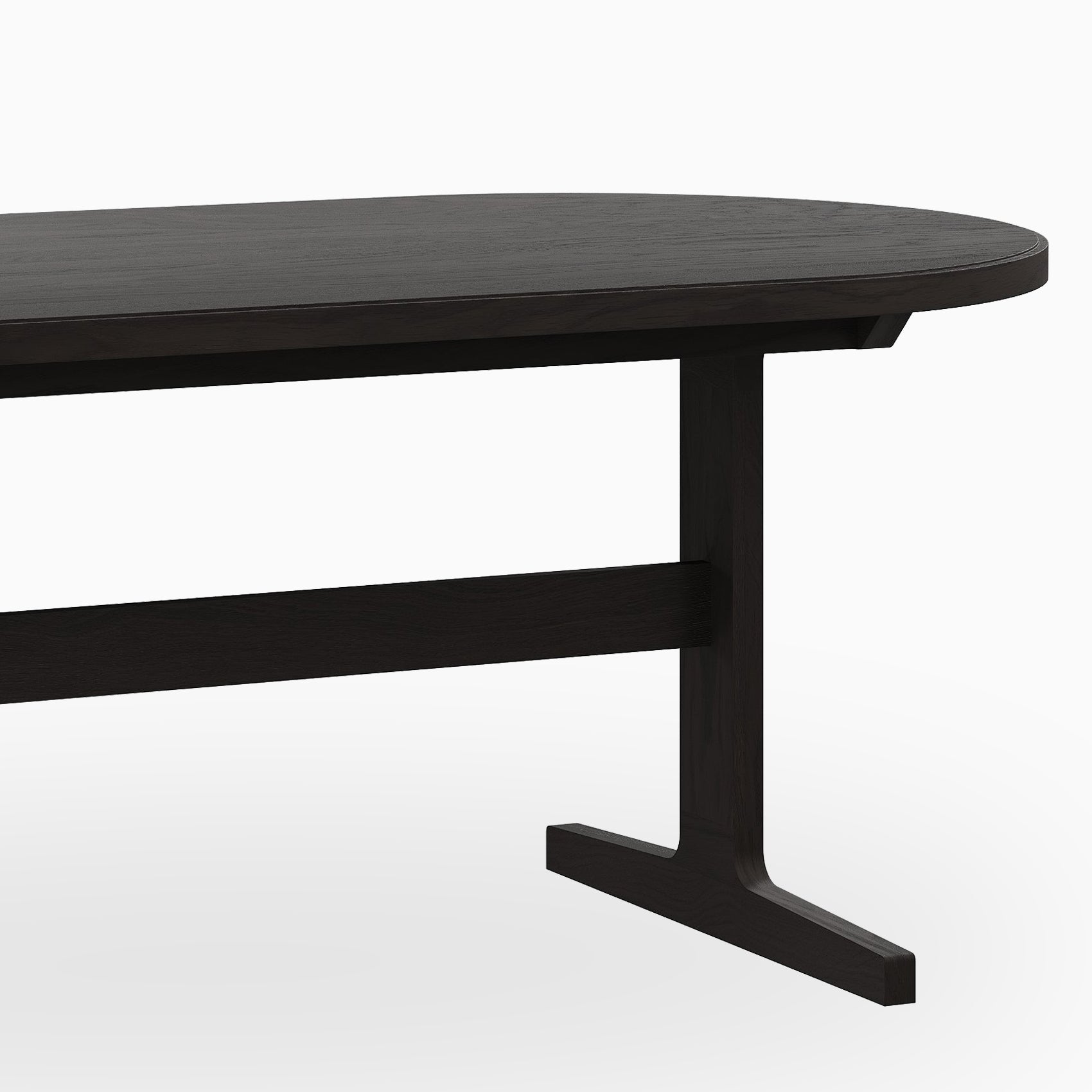 Fleurin Ash Oval Dining Table in Wenge, 96"