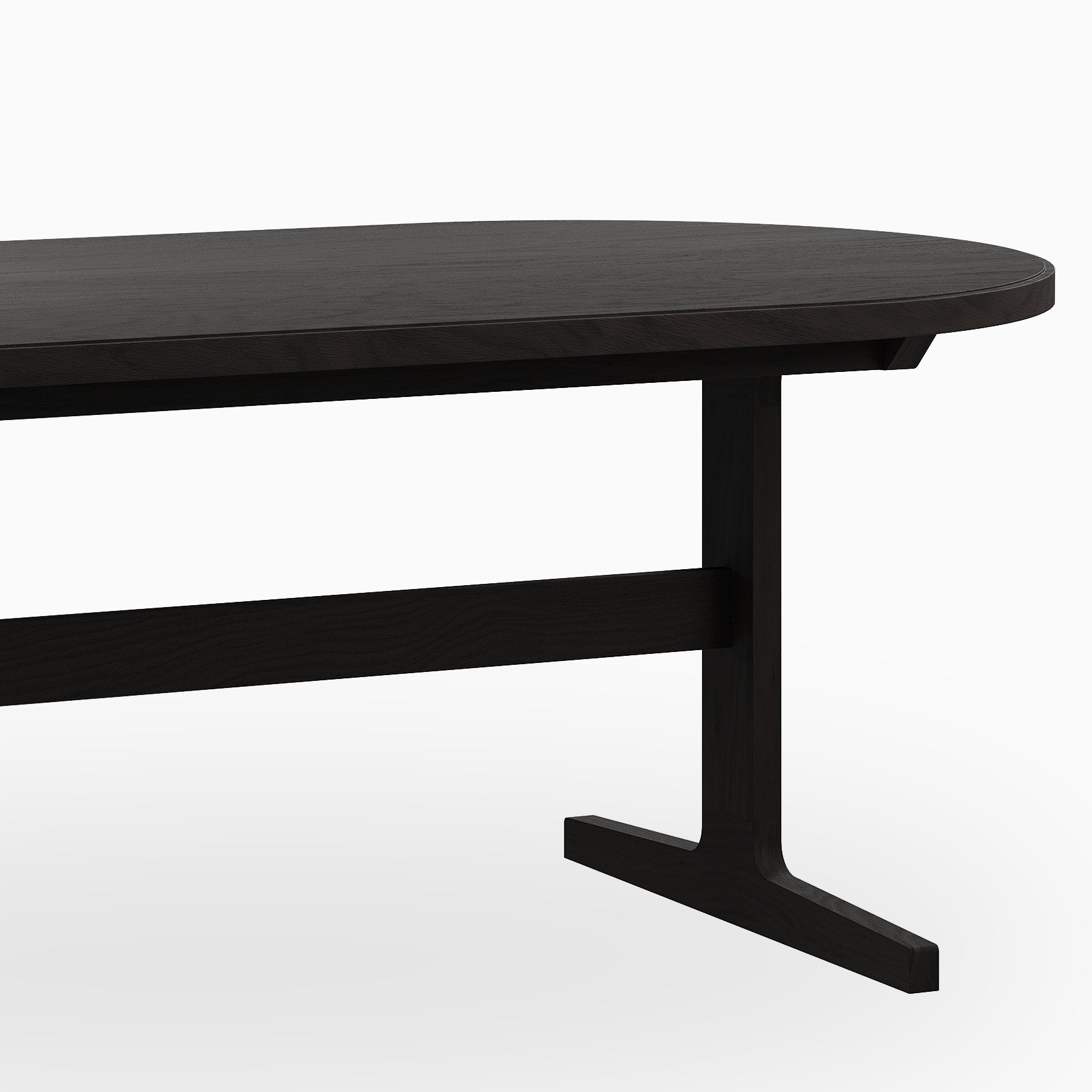 Fleurin Ash Oval Dining Table in Wenge, 120"