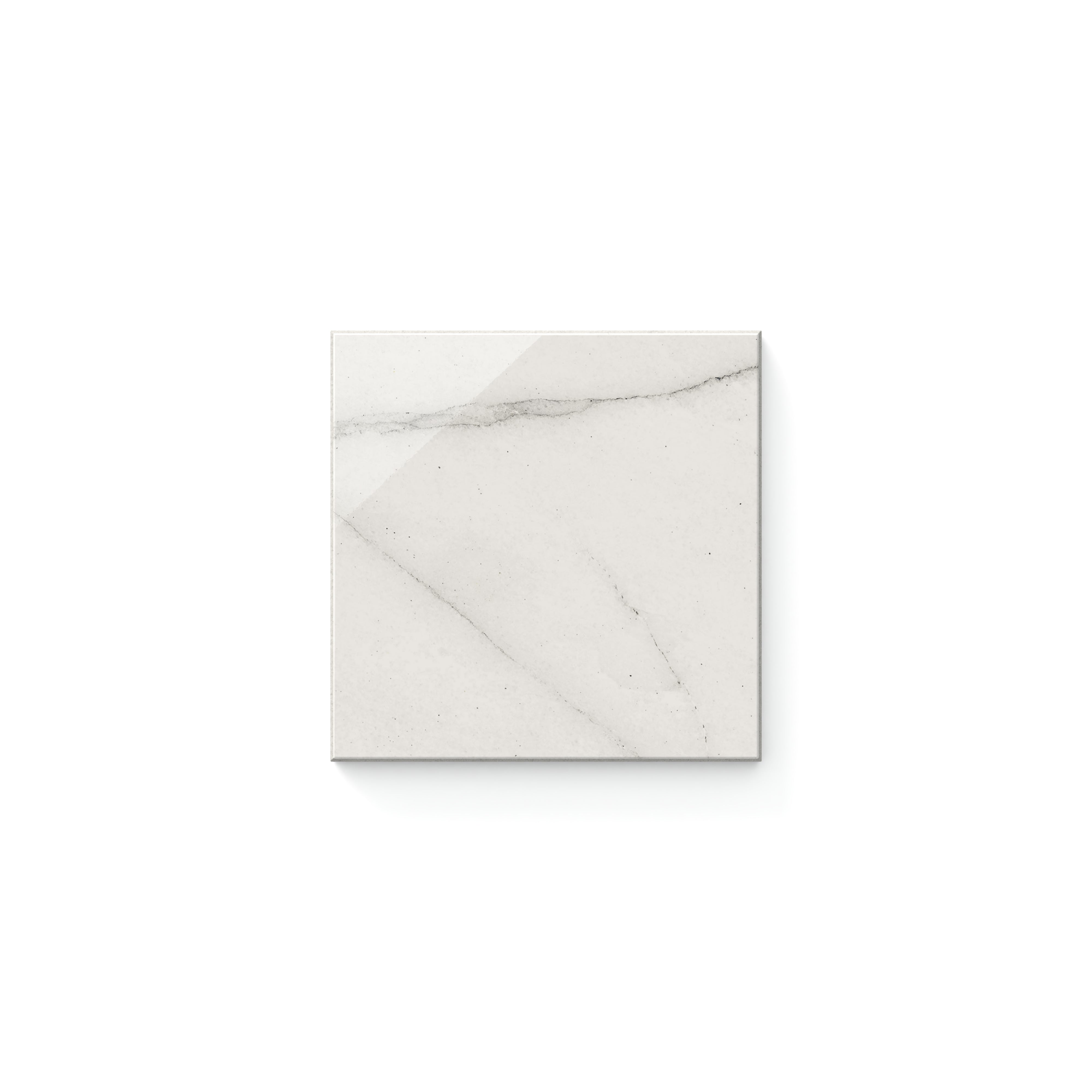 Aniston 4 x 4 Polished in Calacatta Quarzite Sample