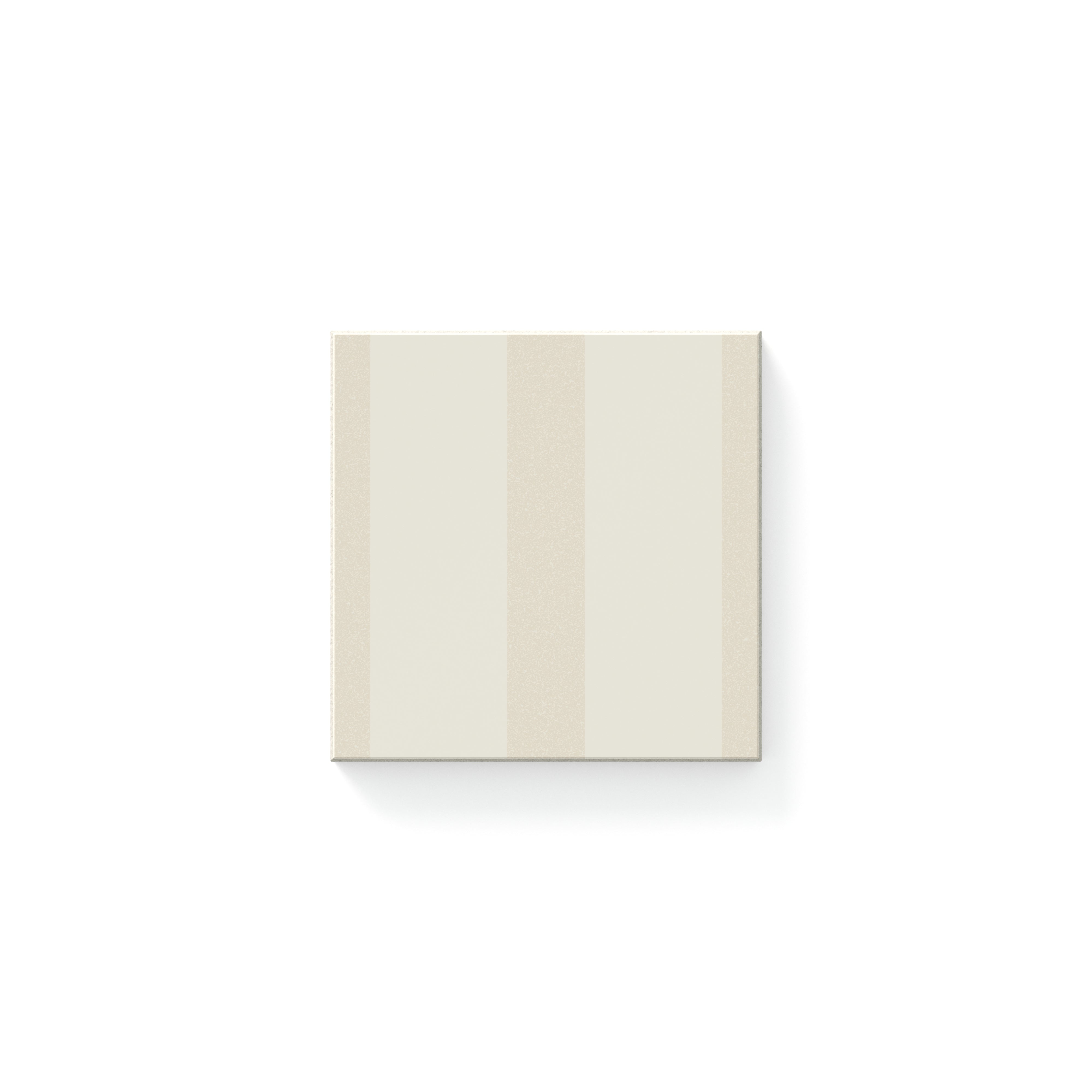 Riley 4x4 Matte Striped Pattern in Cream Sample