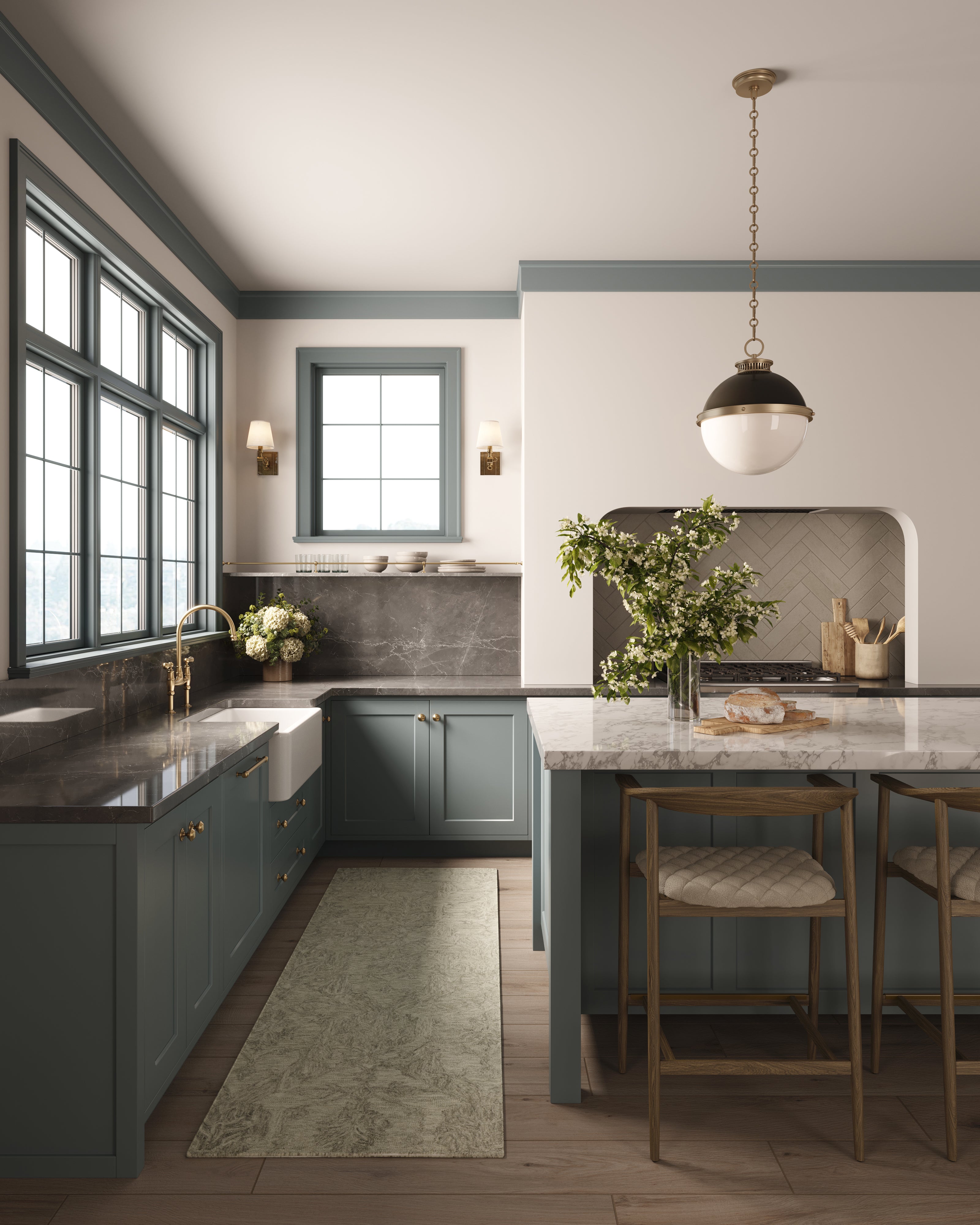 Mallory Wool Pile Rug in Aloe