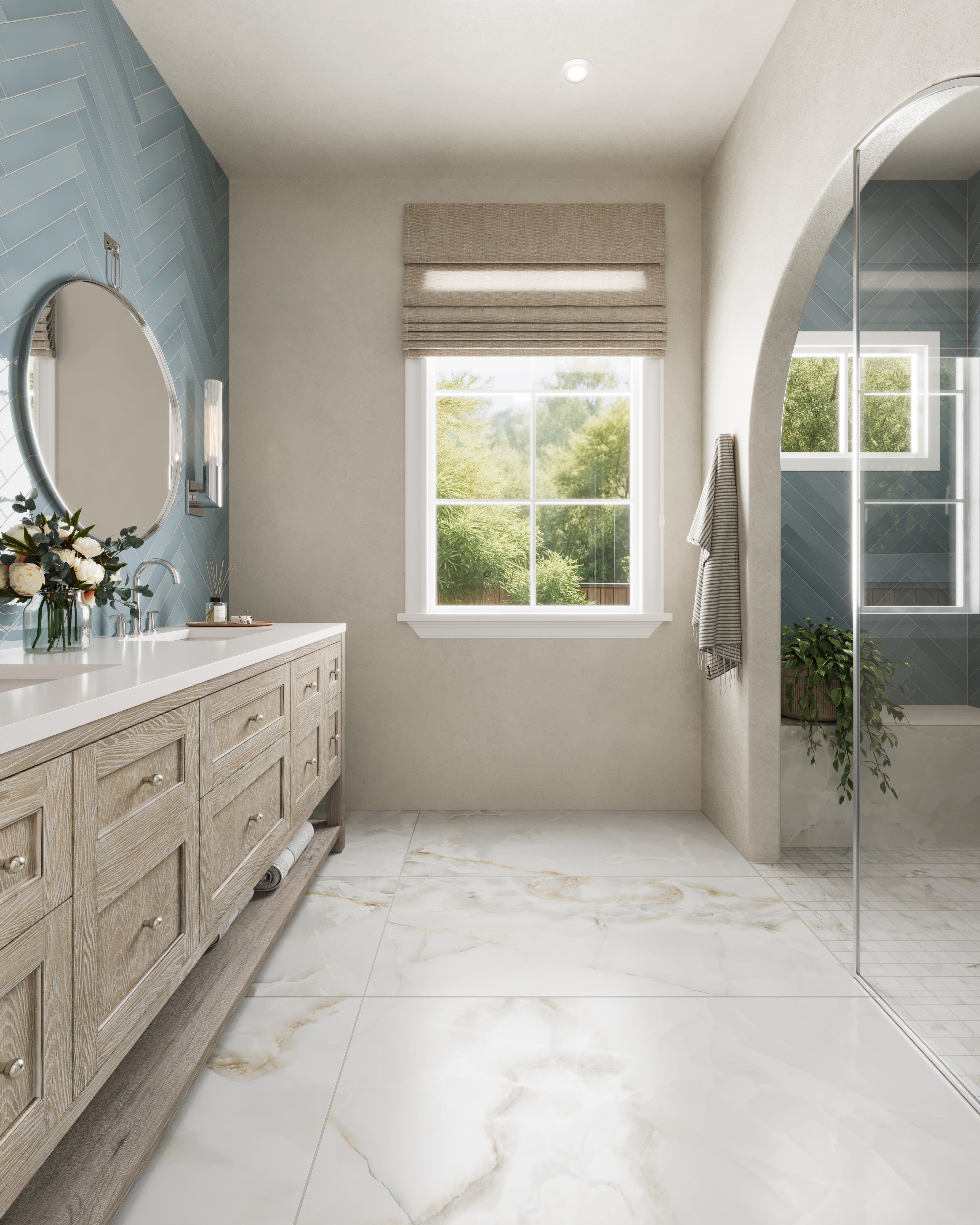 Astrid 24x48 Matte Porcelain Tile in Pearl
