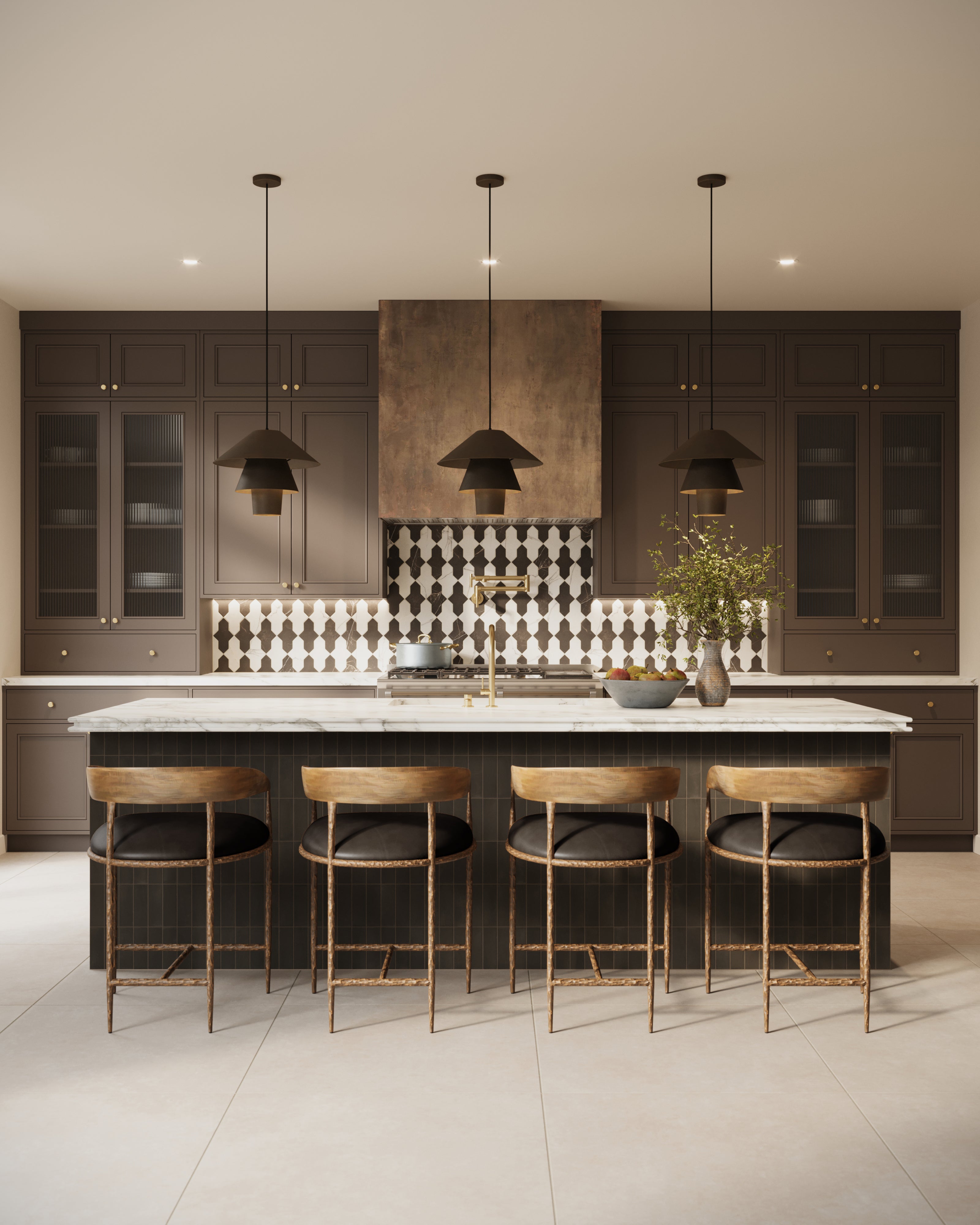 Wyatt 32x32 Matte Porcelain Tile in Ash