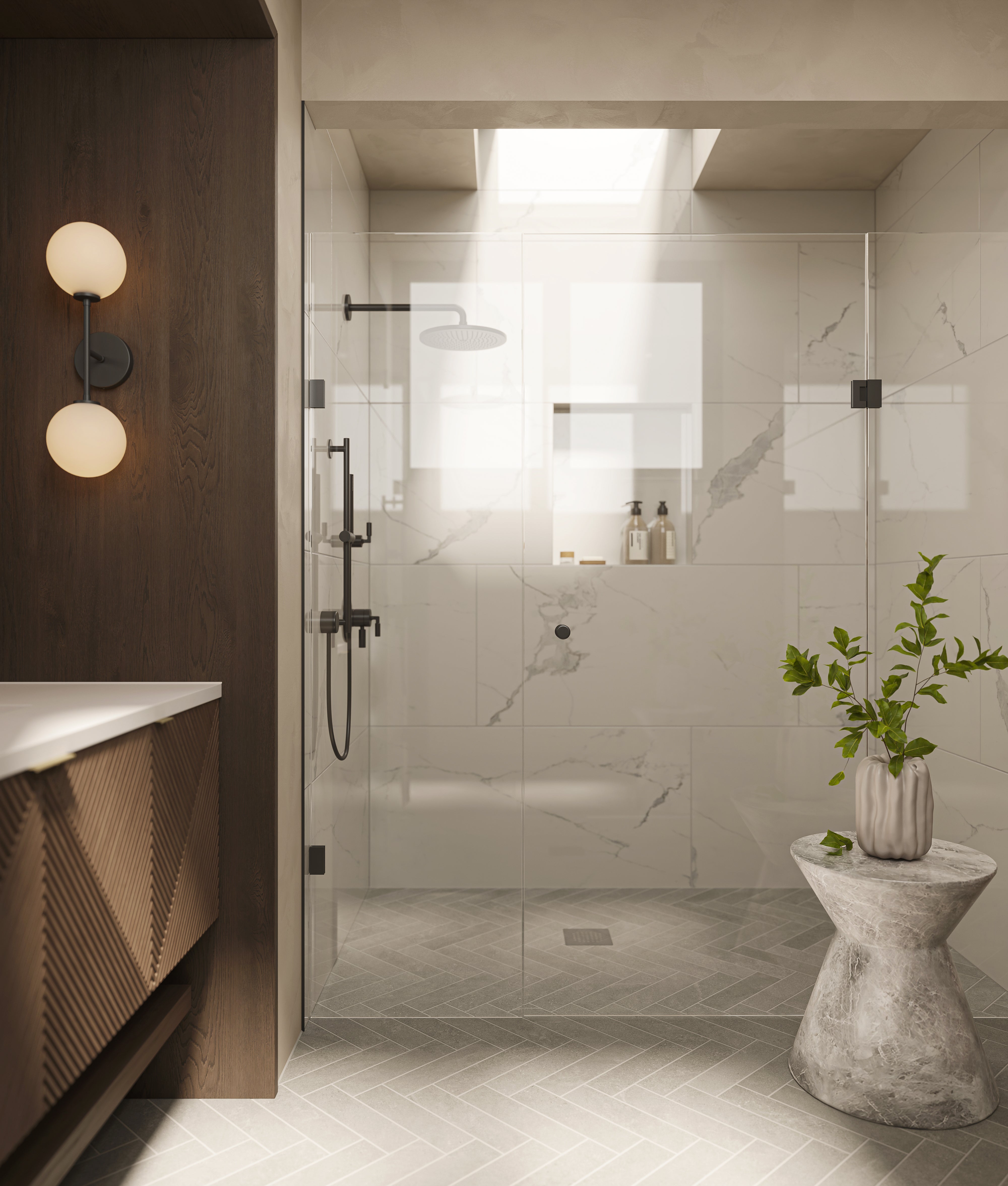 Leona 24x48 Polished Porcelain Tile in Calacatta