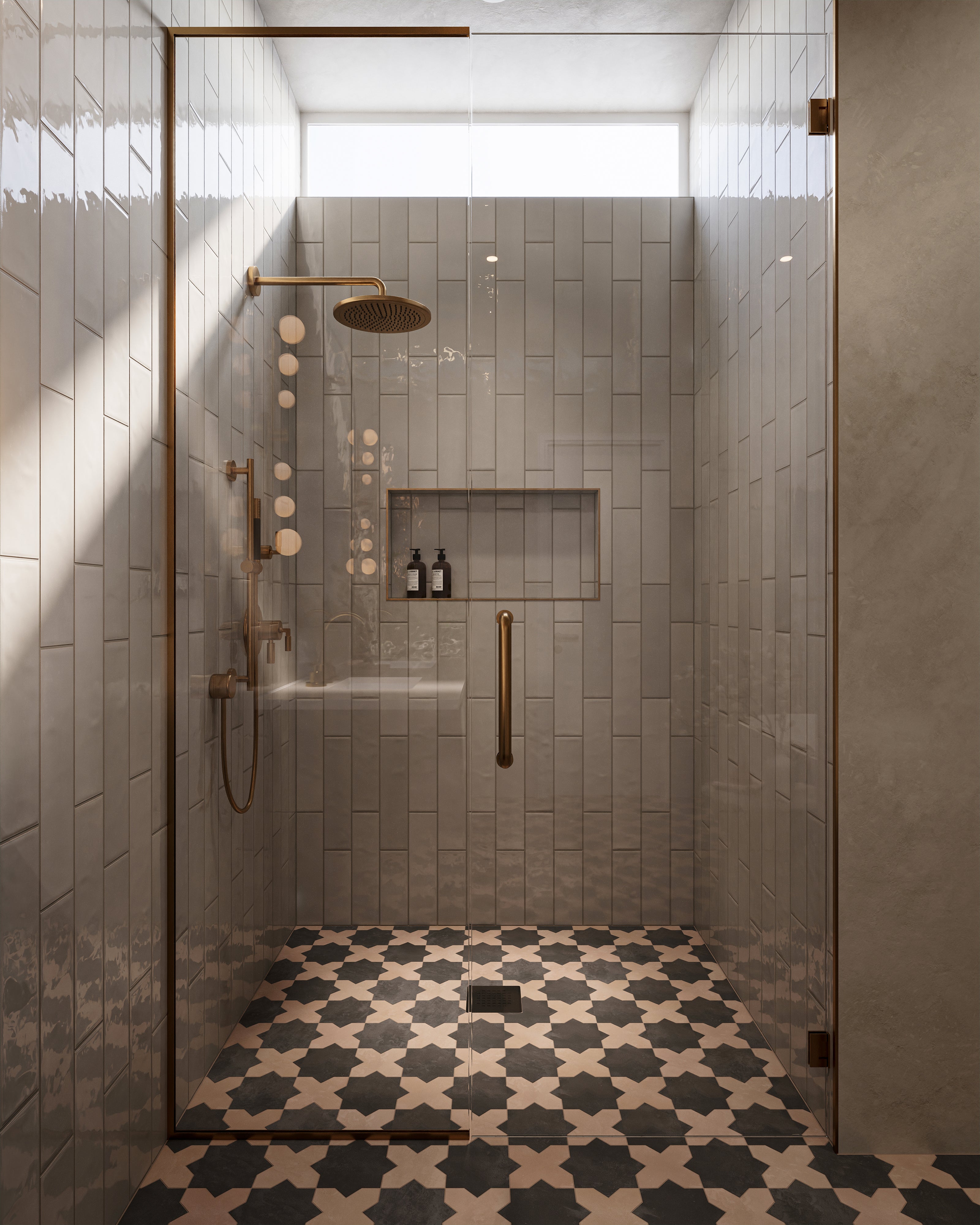 Olivia 4x16 Glossy Ceramic Tile in Pearl