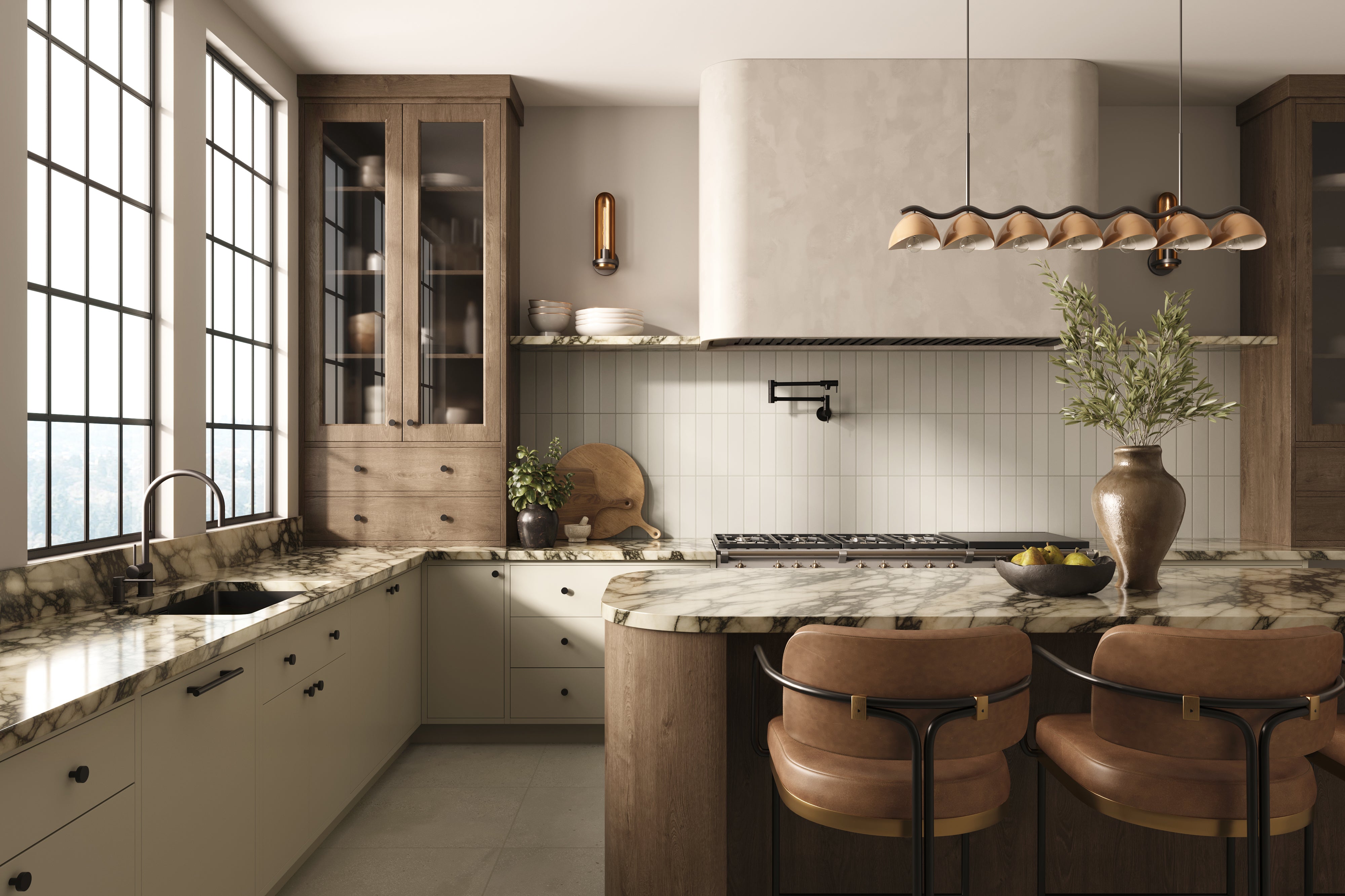 Sloane 24x24 Matte Porcelain Tile in Sandstone