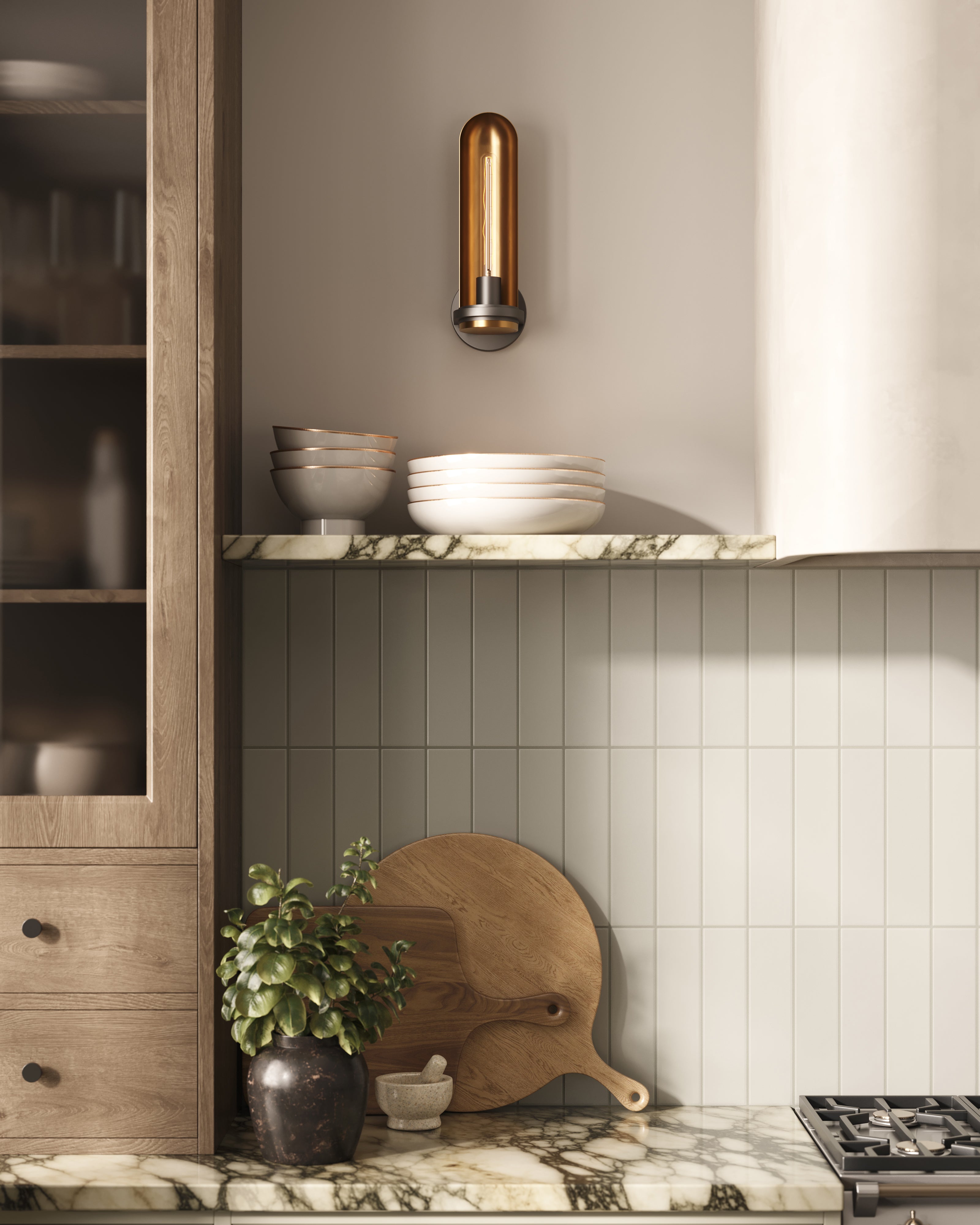 Teagan 3x12 Glossy Ceramic Tile in Pearl