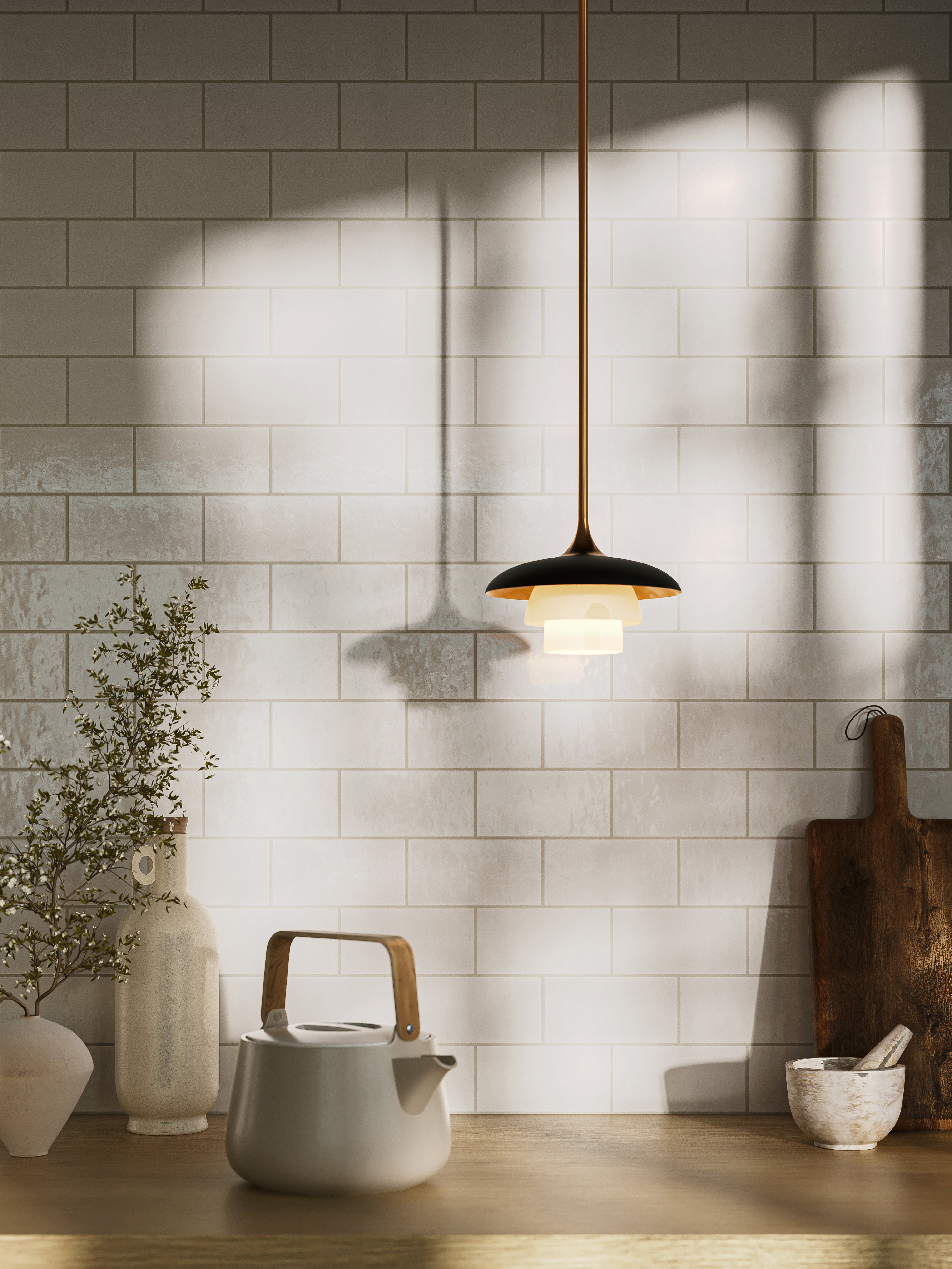 Josie 4x10 Glossy Ceramic Tile in Pearl