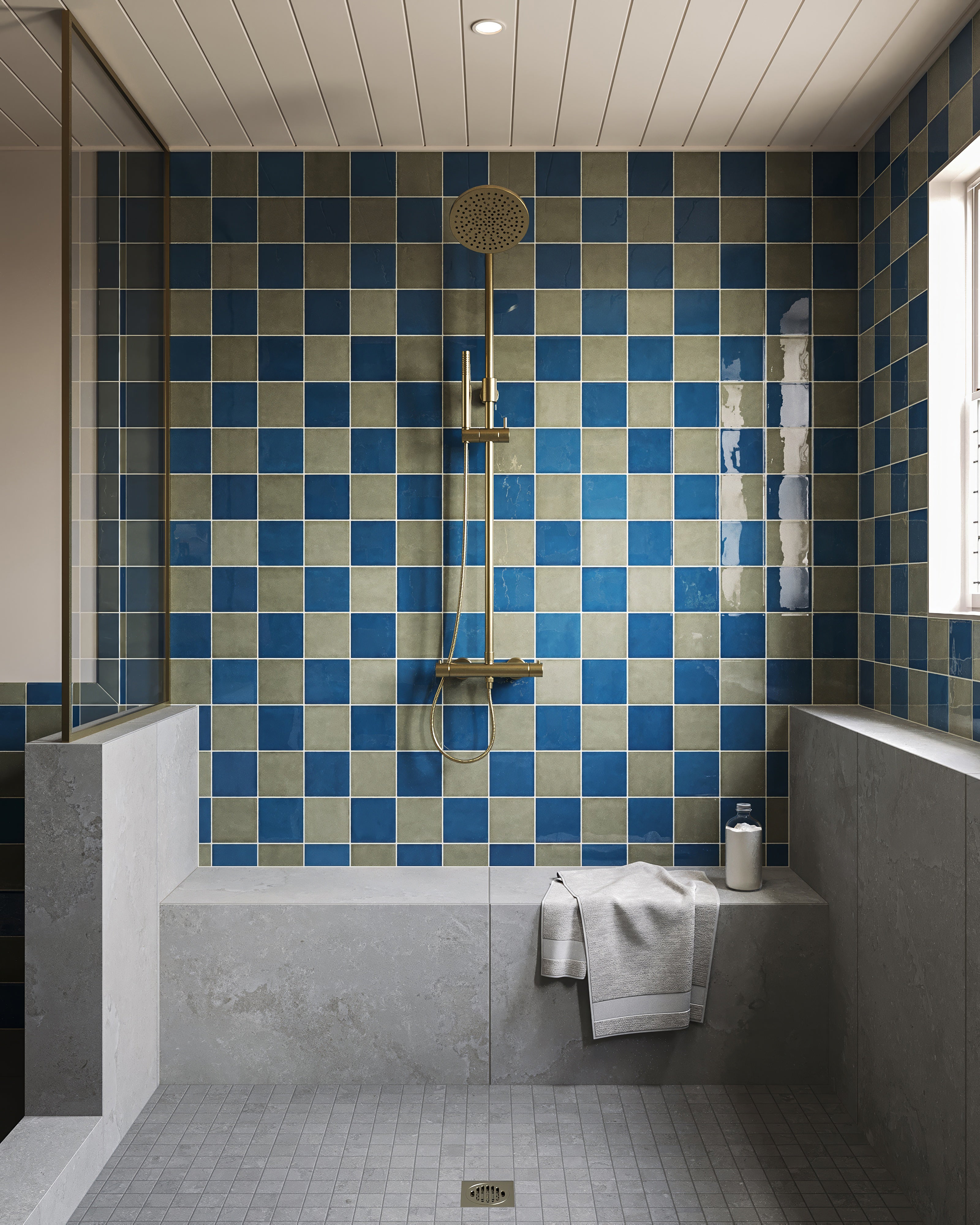 Tatum 2x2 Matte Porcelain Mosaic Tile in Cross-Cut Dune