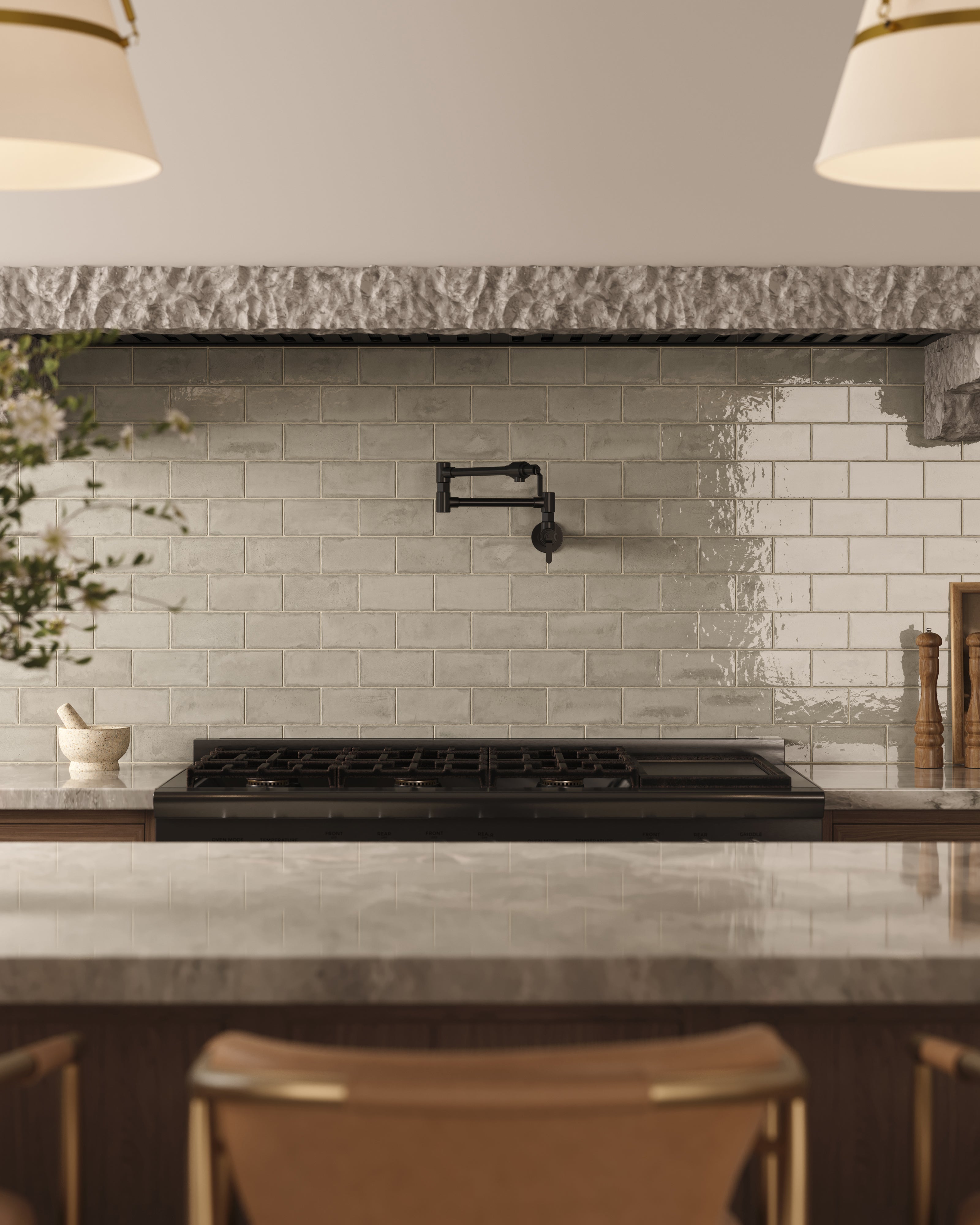 Graham 3x6 Glossy Ceramic Tile in Bone