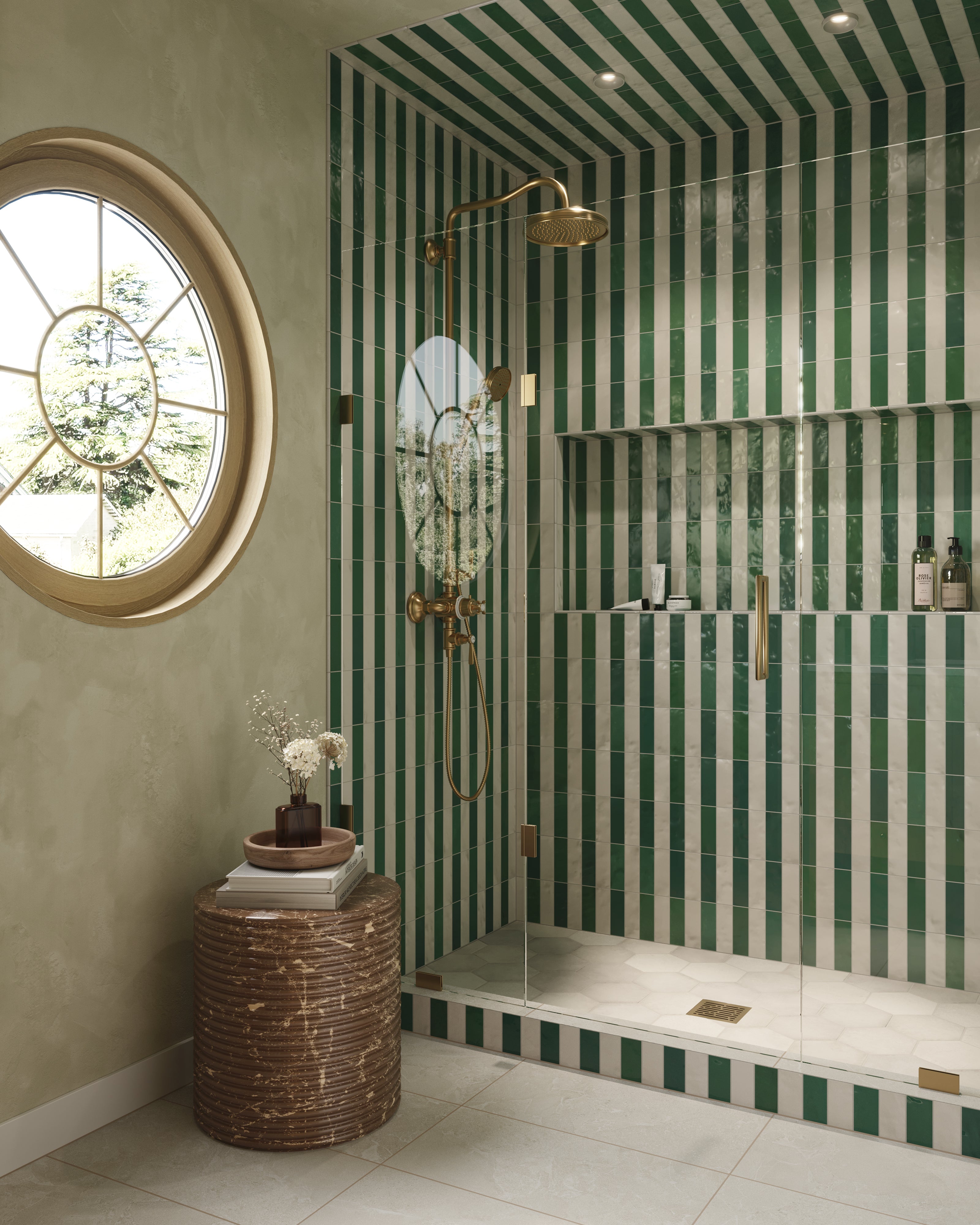 Juliet 7x8 Hexagon Matte Porcelain Tile in Pearl