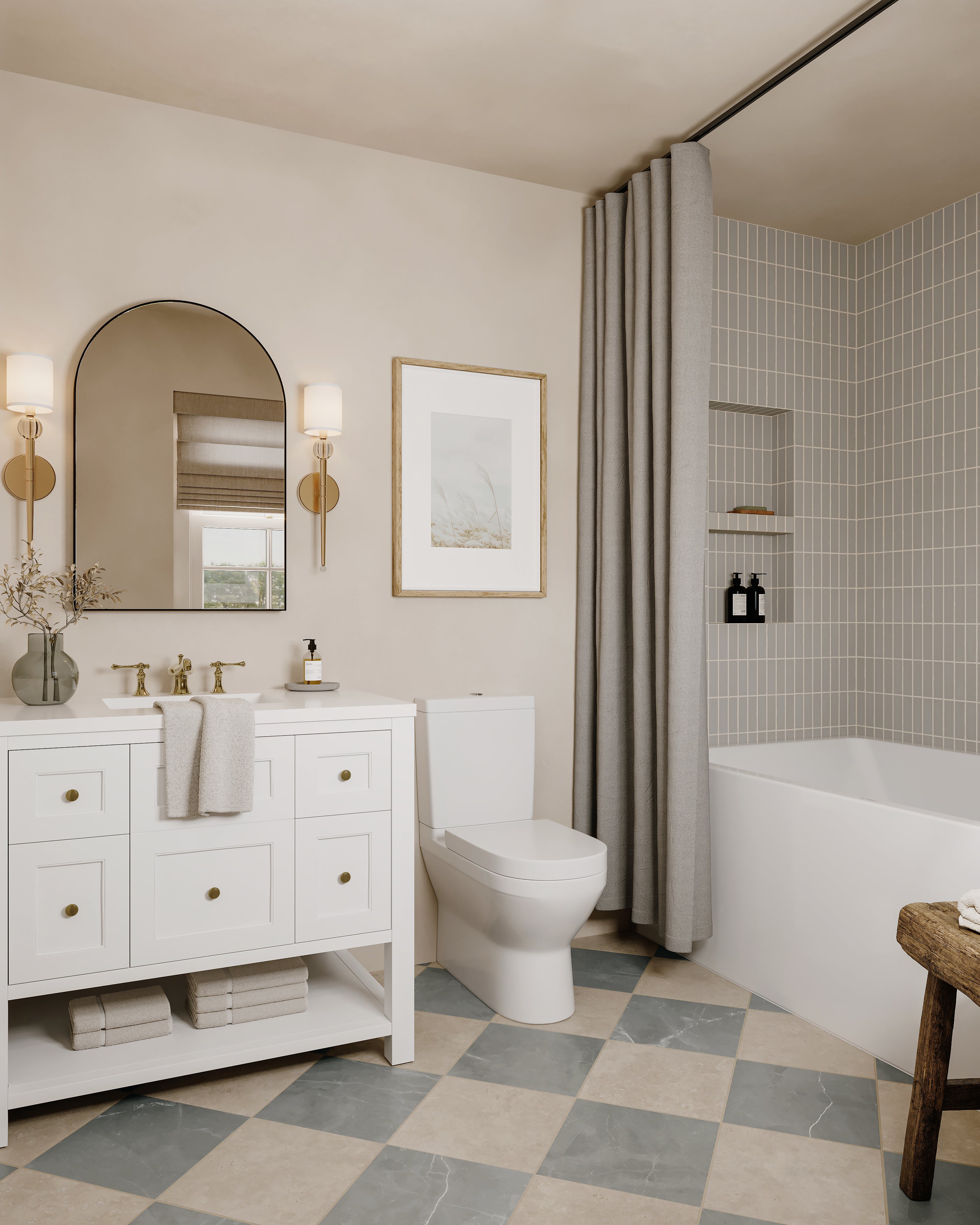 Dani 1.6x5 Matte Ceramic Tile in Dove