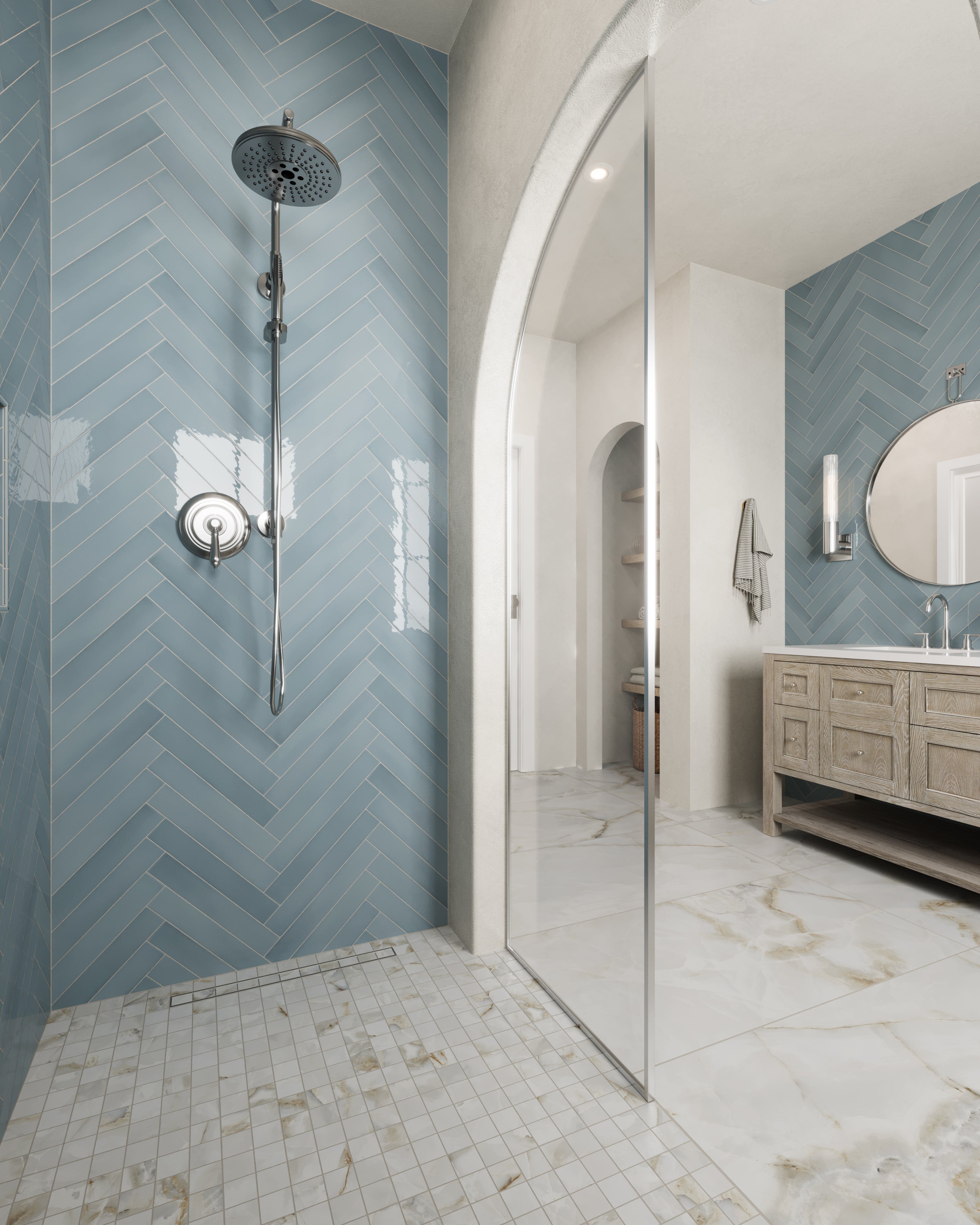 Astrid 24x48 Matte Porcelain Tile in Pearl