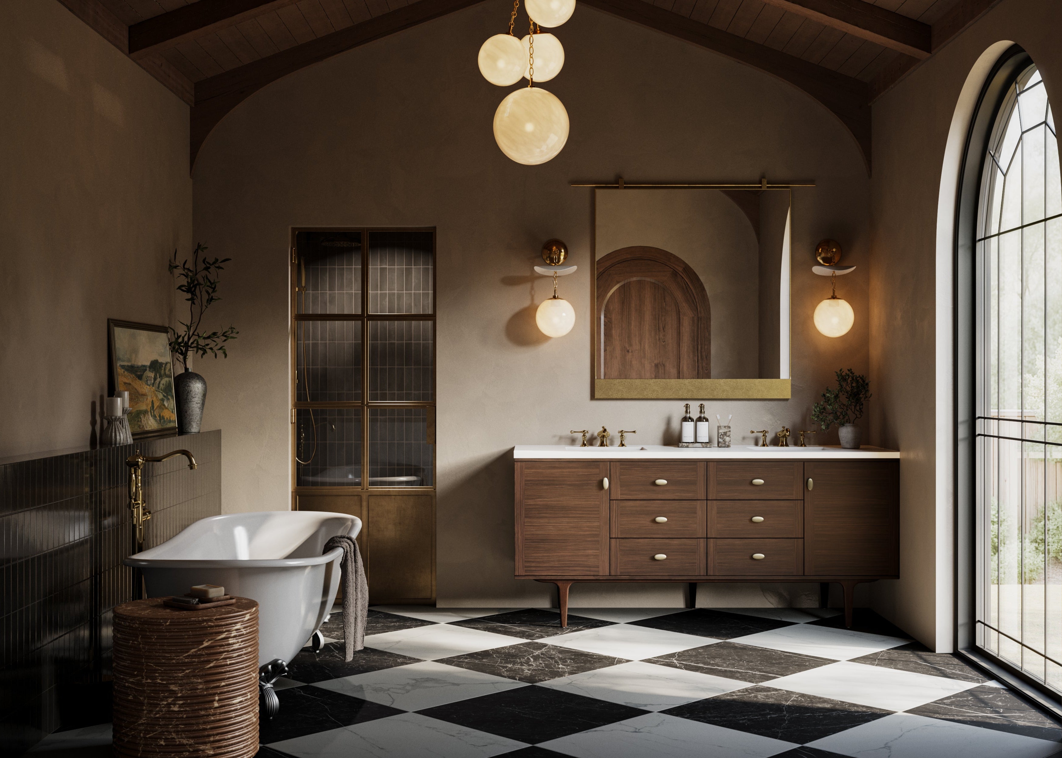 Therese Wall Sconce In Vintage Brass