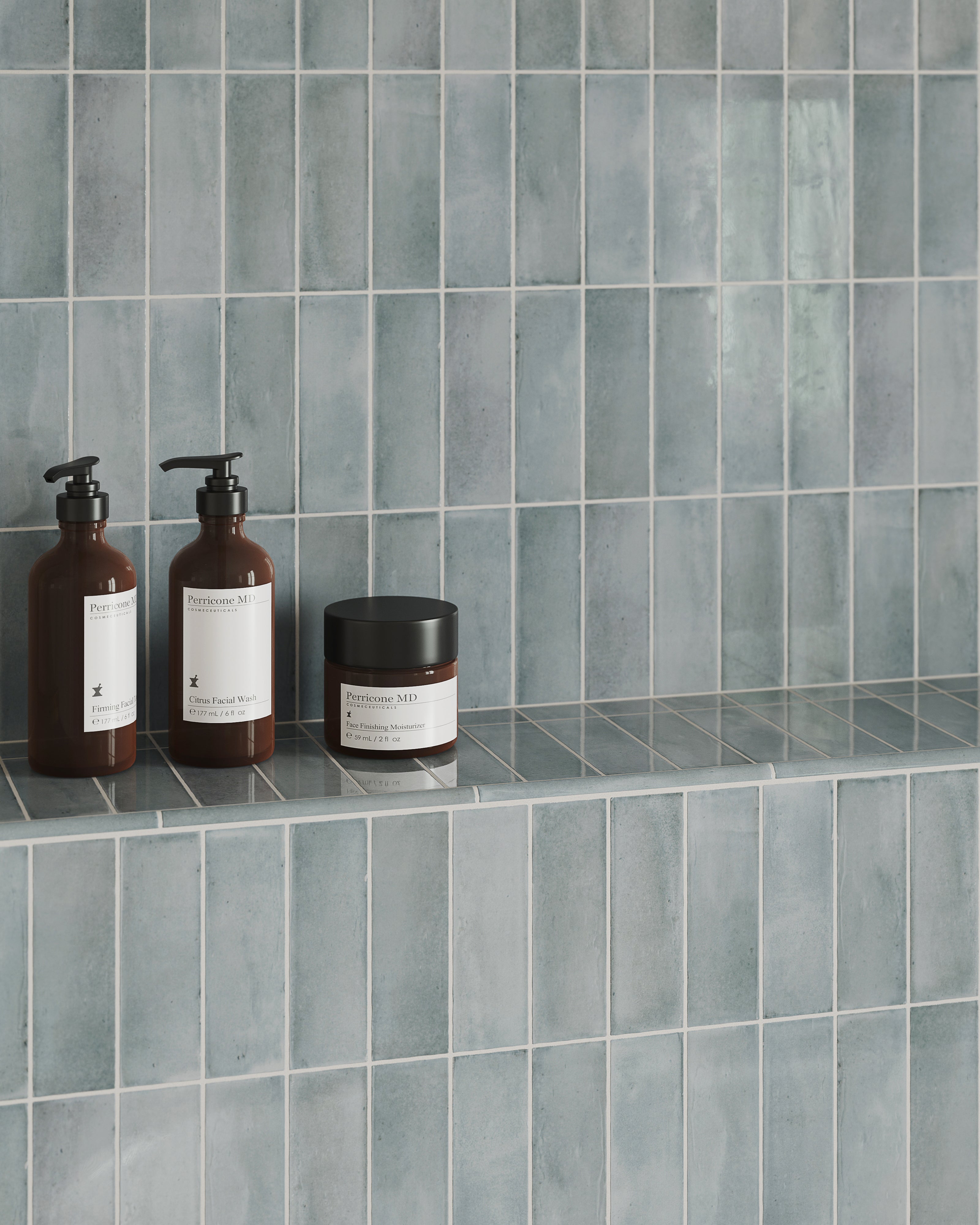 Natasha 2x6 Glossy Porcelain Tile in Ice