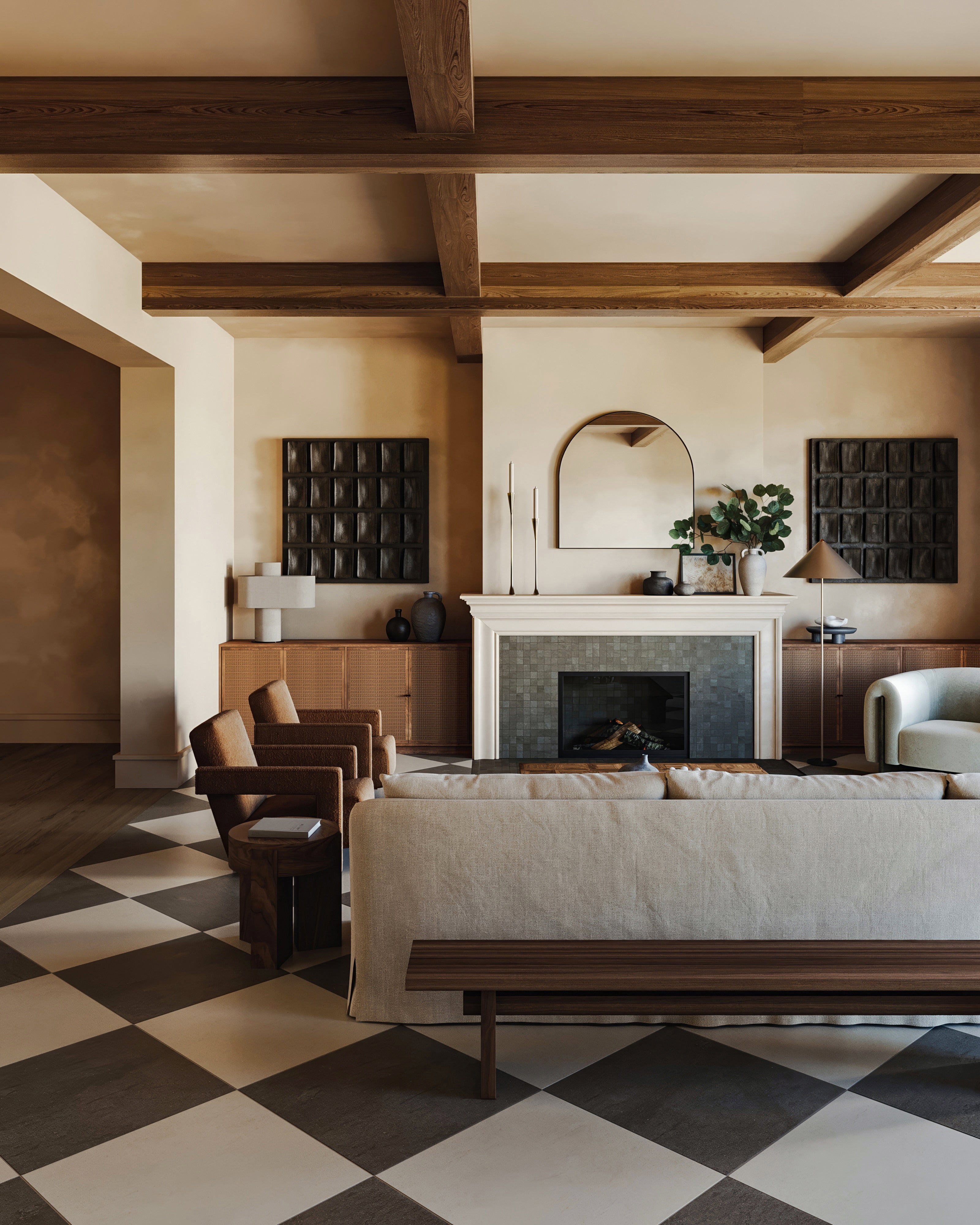 Brody 2x2 Matte Porcelain Mosaic Tile in Smoke