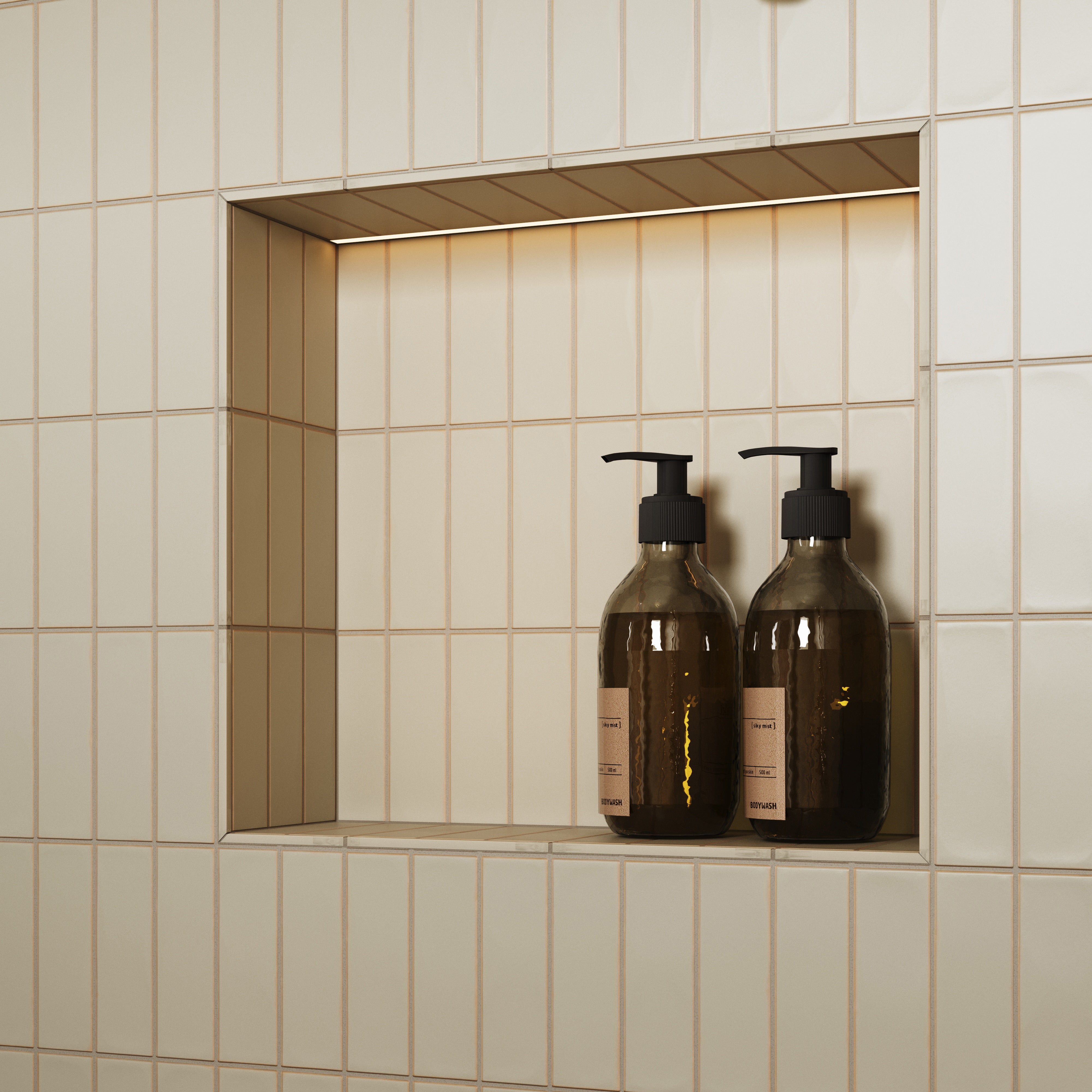 Dani 1.6x5 Matte Ceramic Tile in Cream