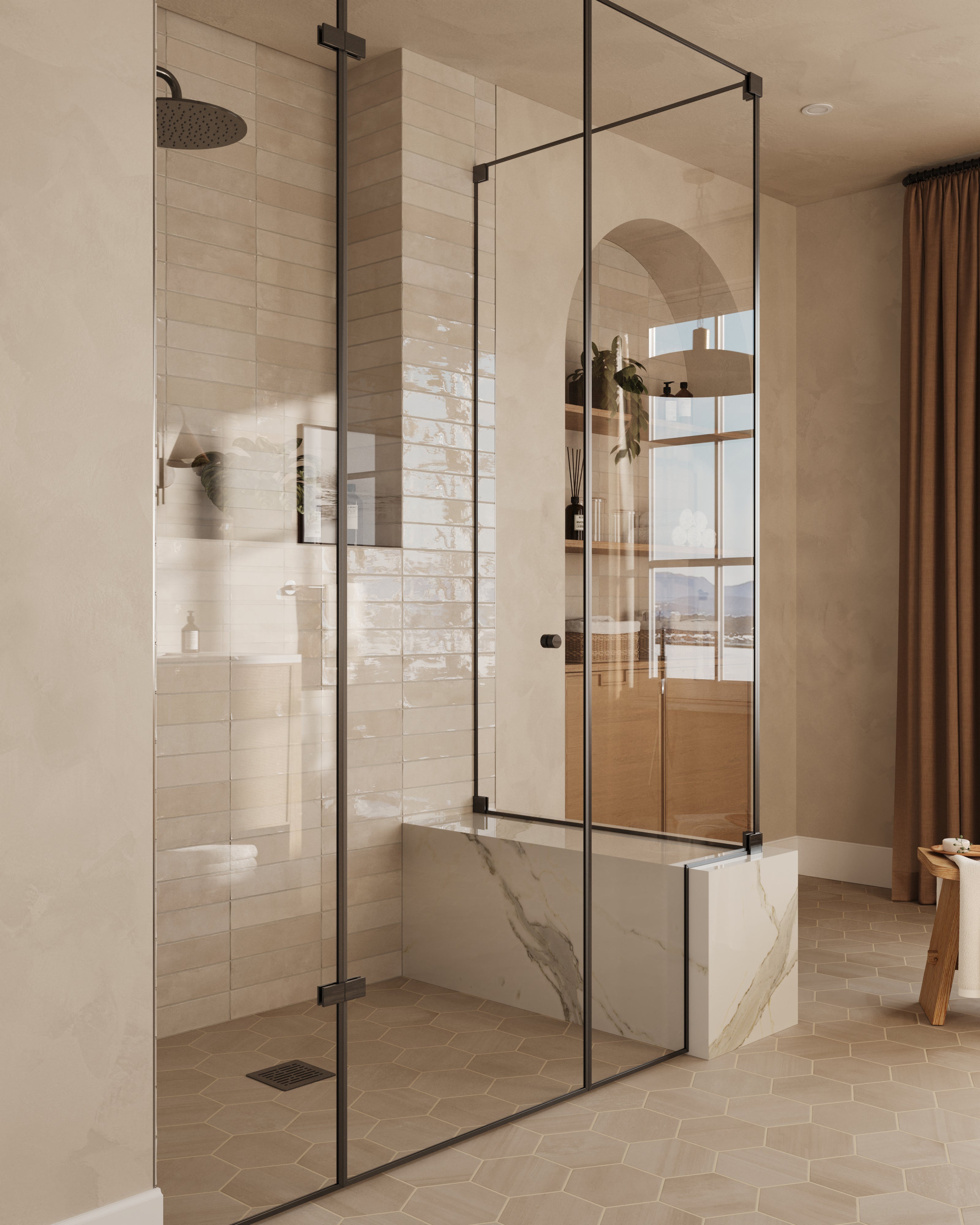 Claire 3x12 Glossy Ceramic Tile in Eggshell