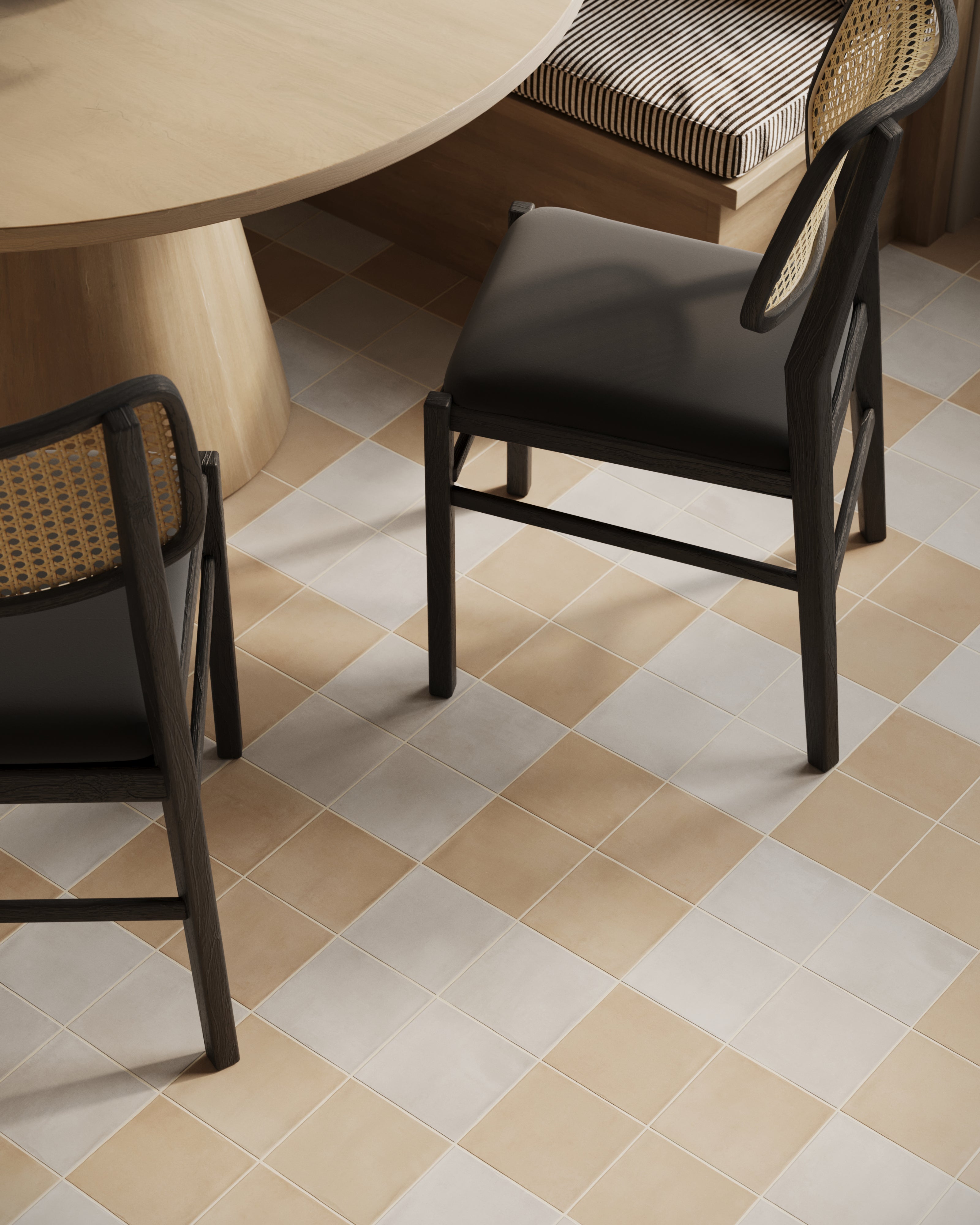 Karina 5.5x5.5 Matte Porcelain Tile in Cotto