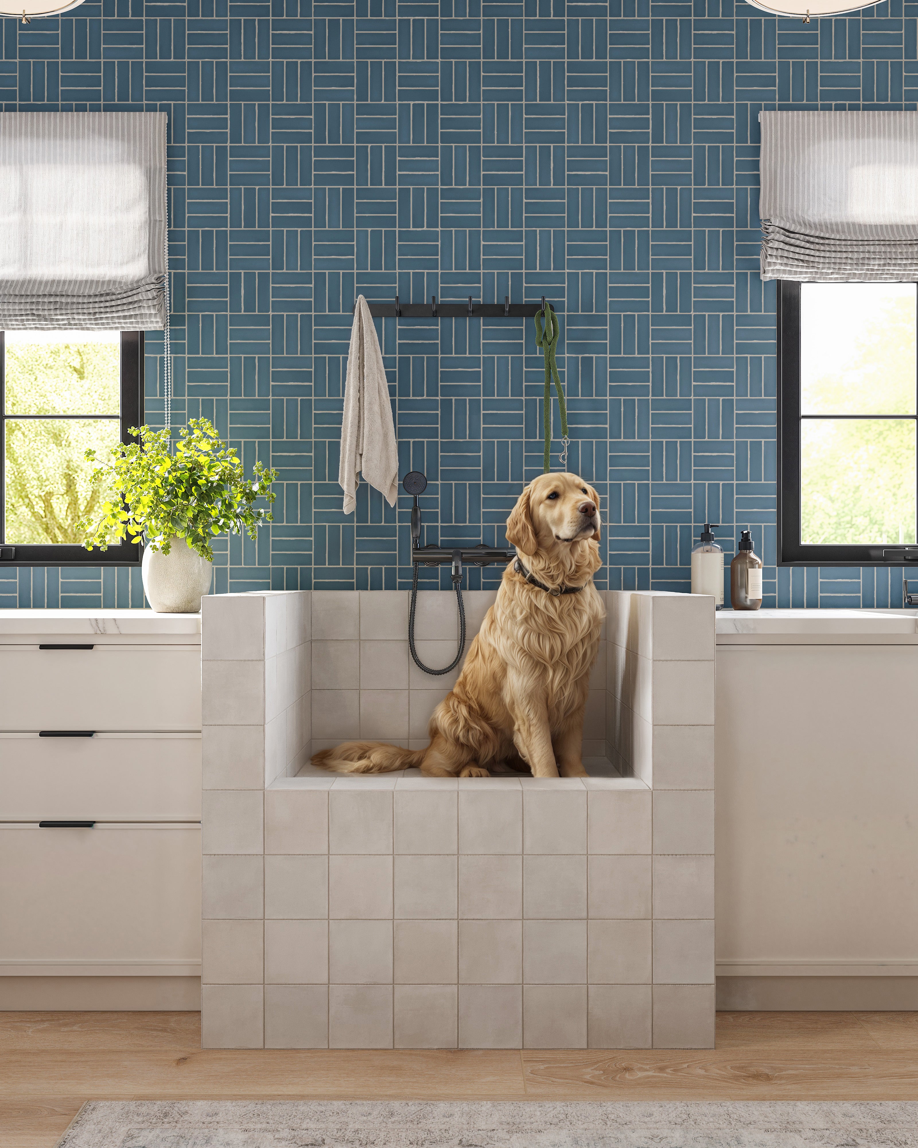 Karina 5.5x5.5 Matte Porcelain Tile in Greige