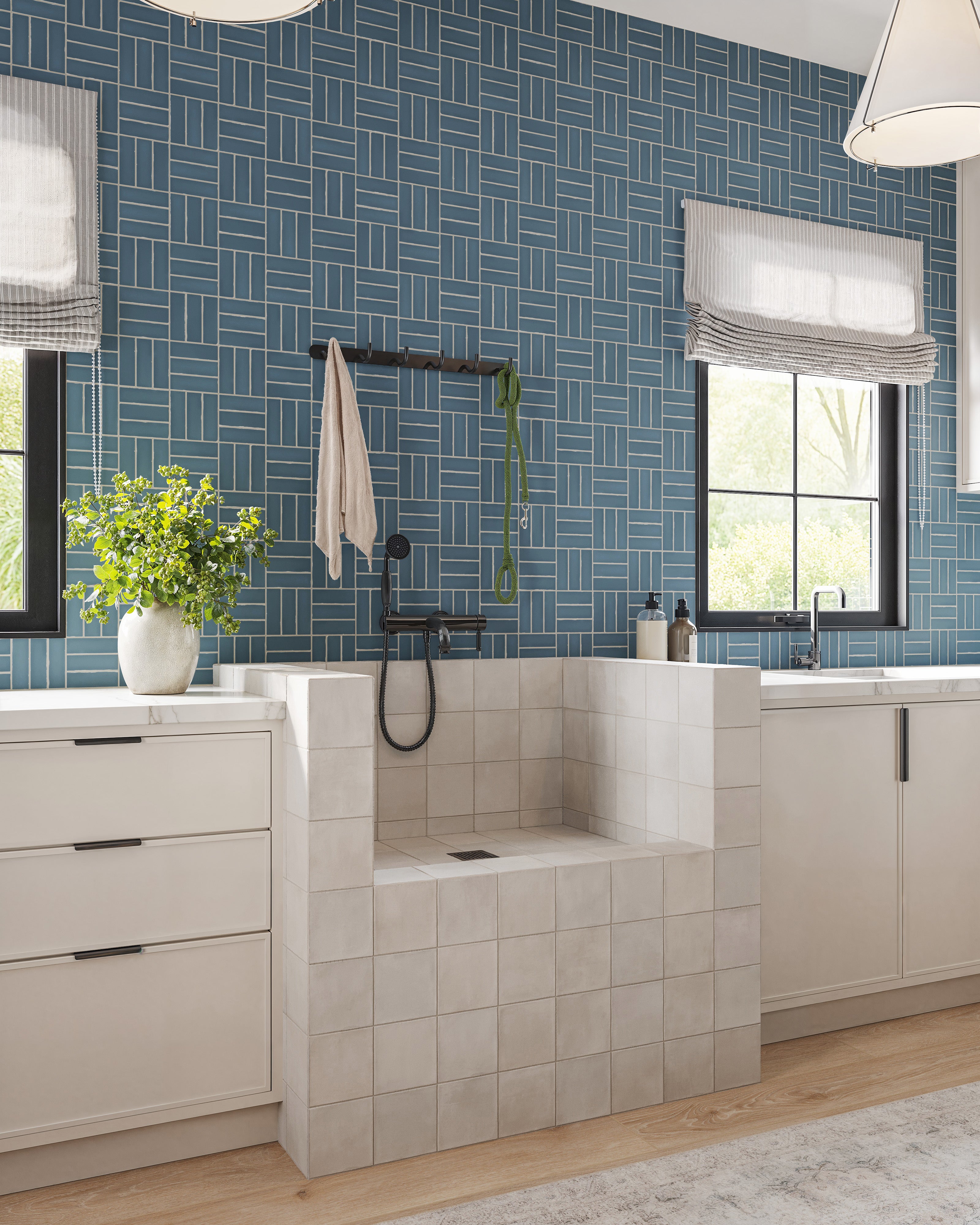 Dani 1.6x5 Matte Ceramic Tile in Denim