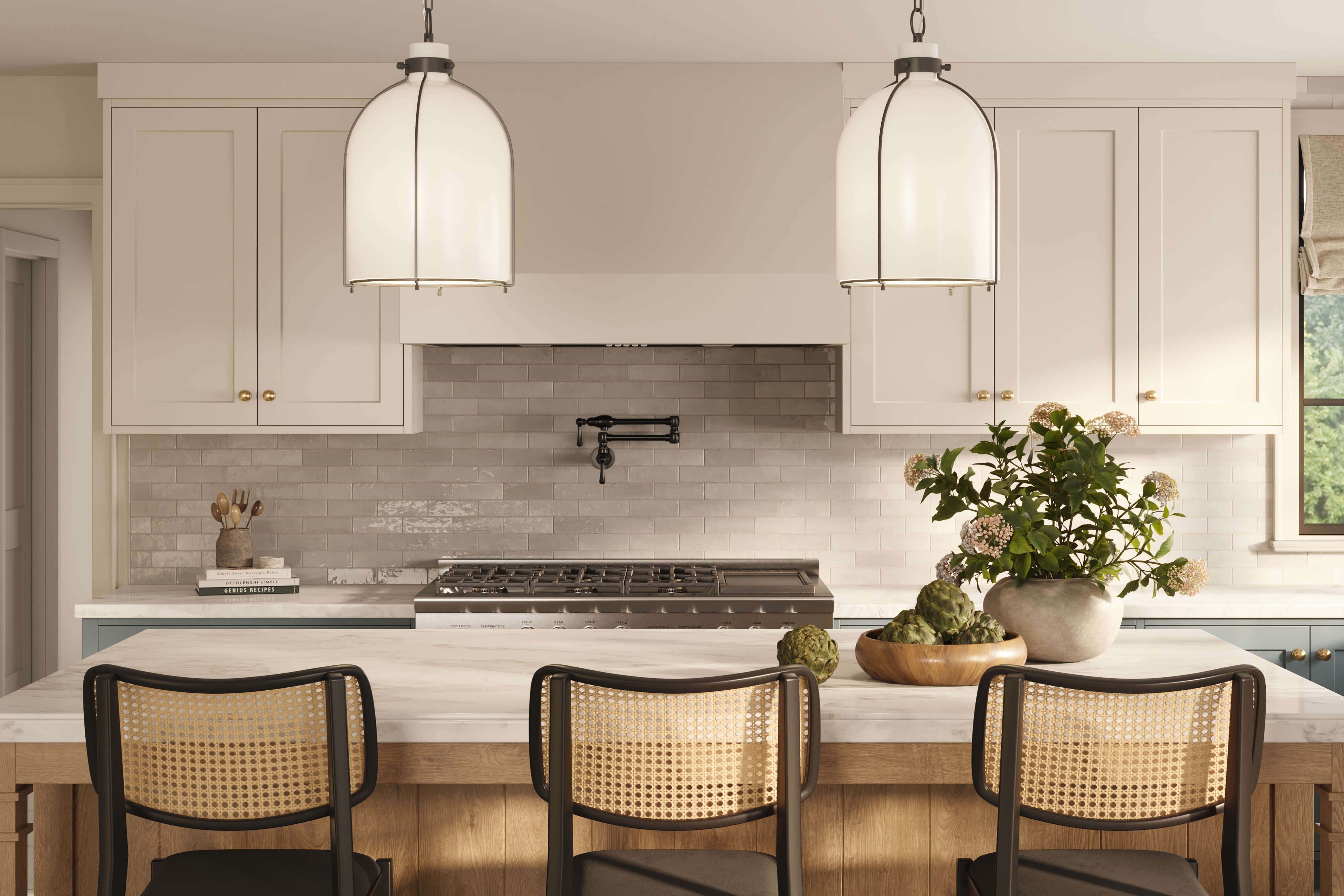 Cleo 2x6 Glossy Ceramic Tile in Bone