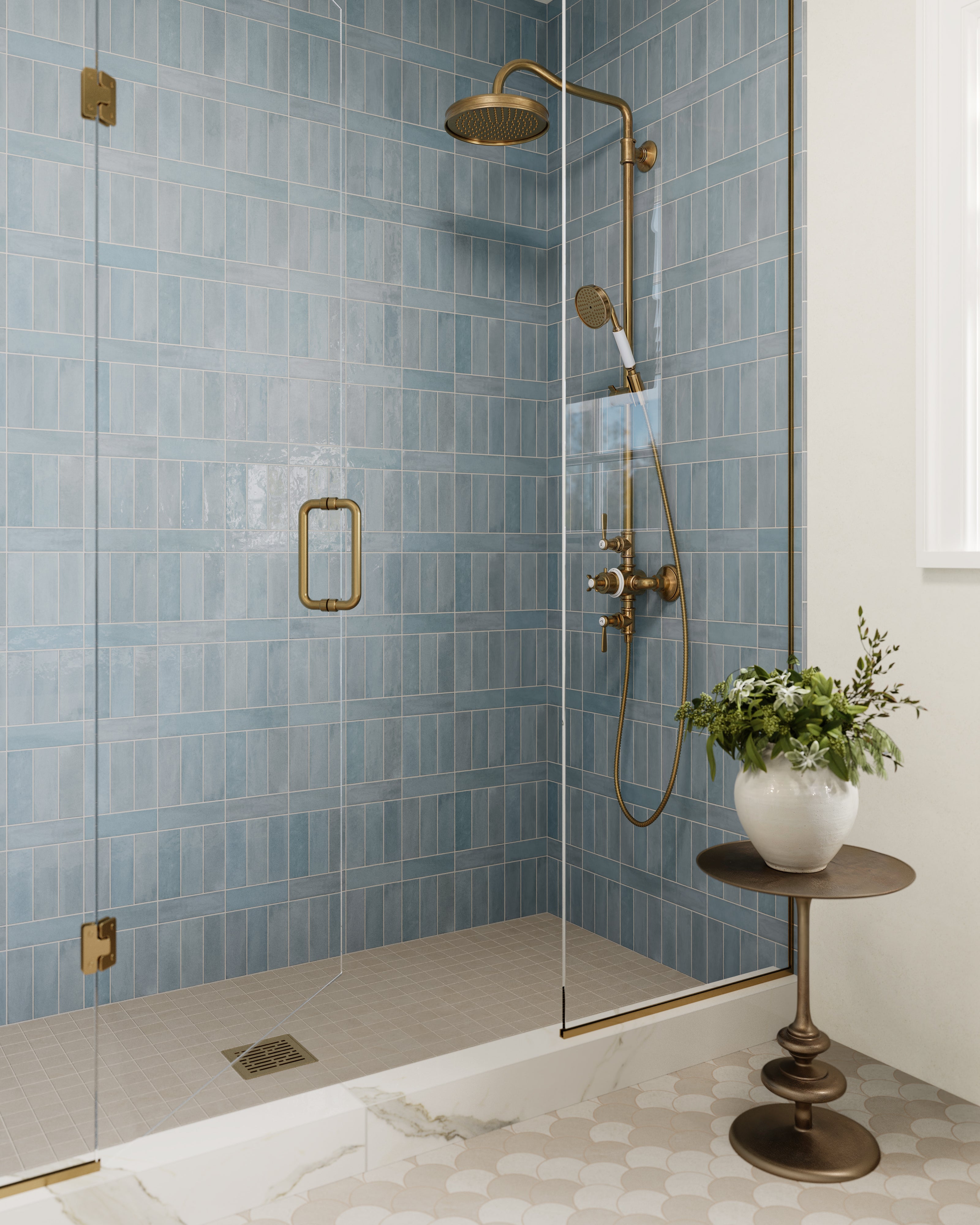 Cleo 2x6 Glossy Ceramic Tile in Ice