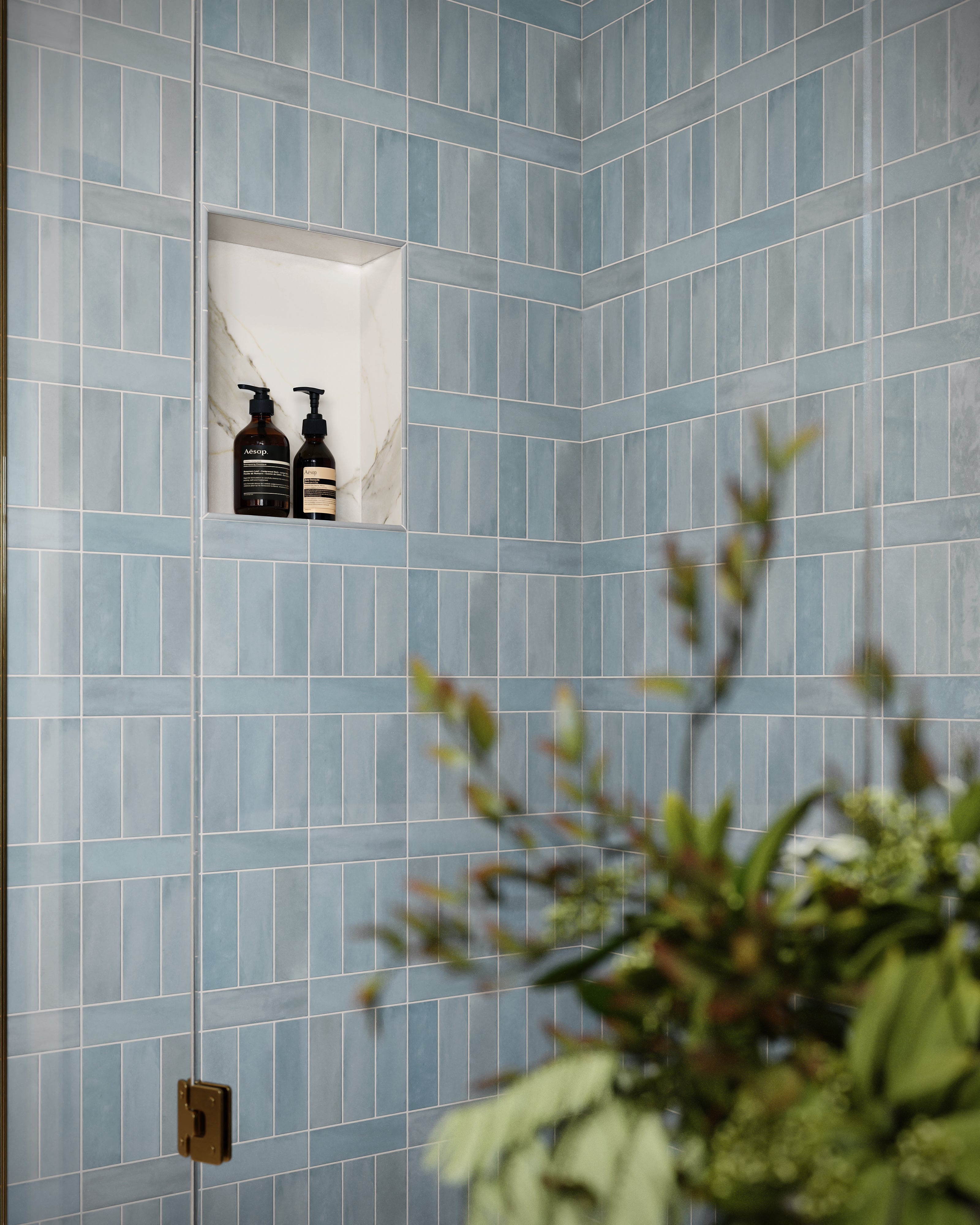 Cleo 2x6 Glossy Ceramic Tile in Ice