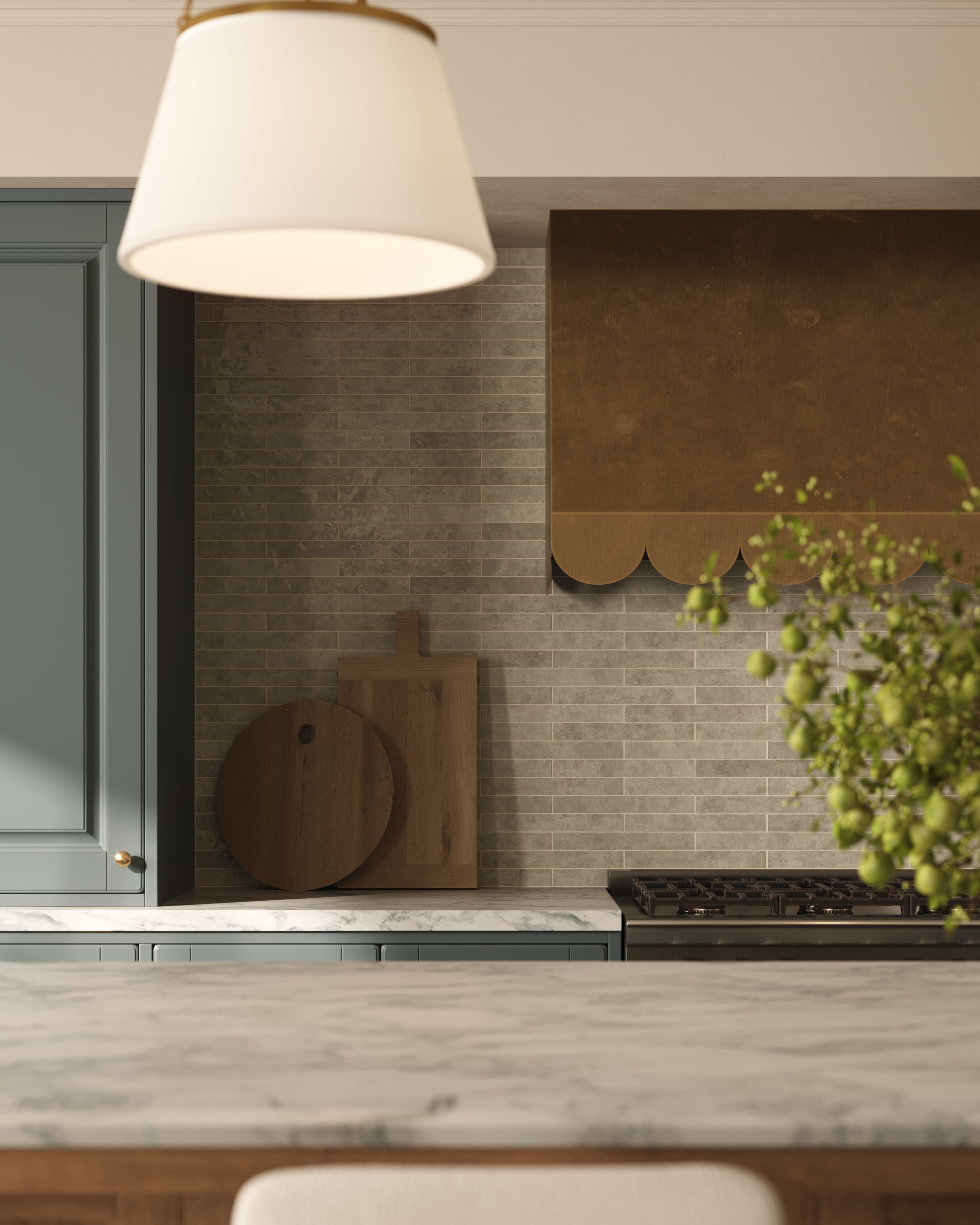 Mariel 1x12 Glossy Porcelain Tile in Sand