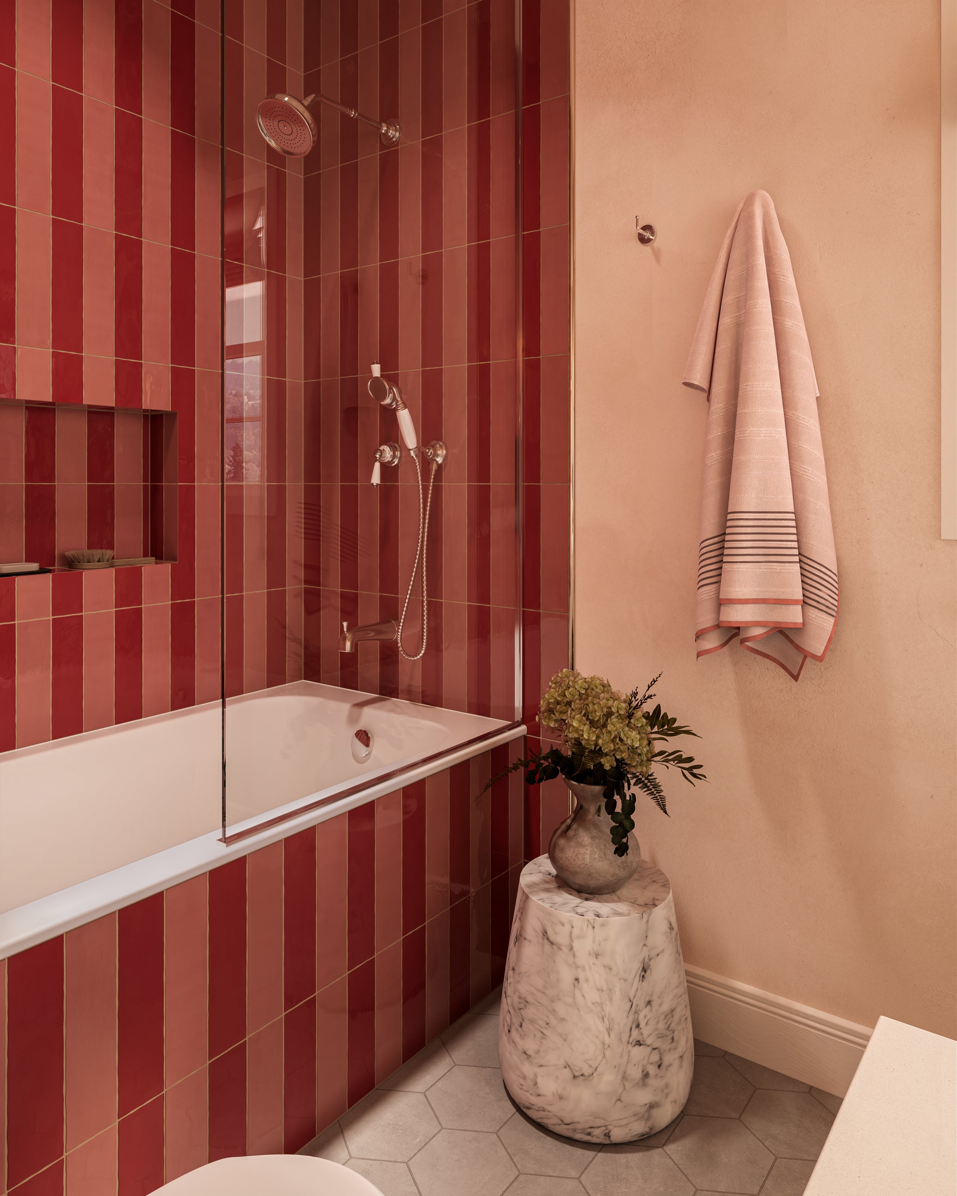 Adrian 7x8 Matte Porcelain Tile in Frost