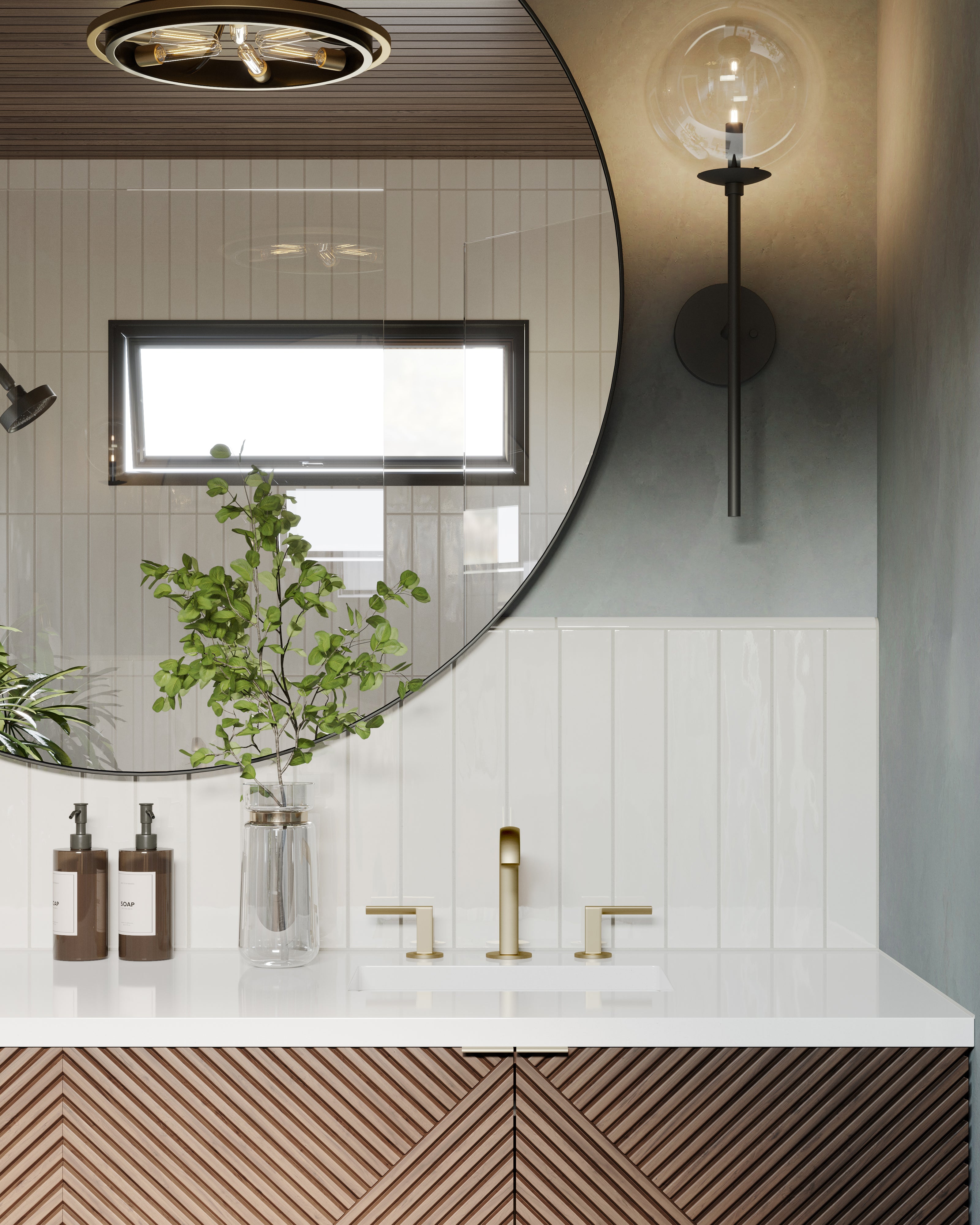 Jaden 0.75x16 Glossy Ceramic Bullnose Tile in Eggshell