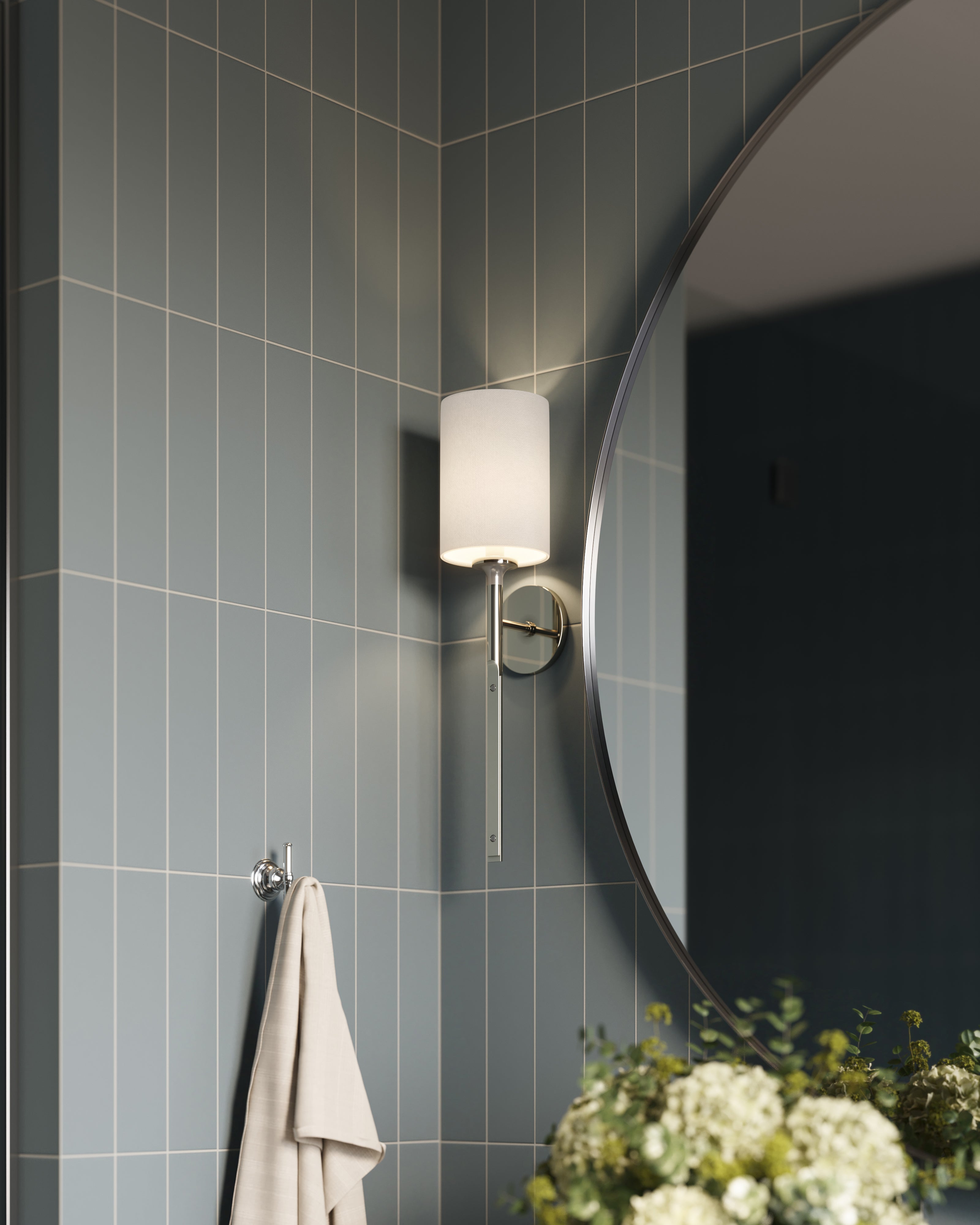 Merrick 3x11 Glossy Porcelain Tile in Ska Blue