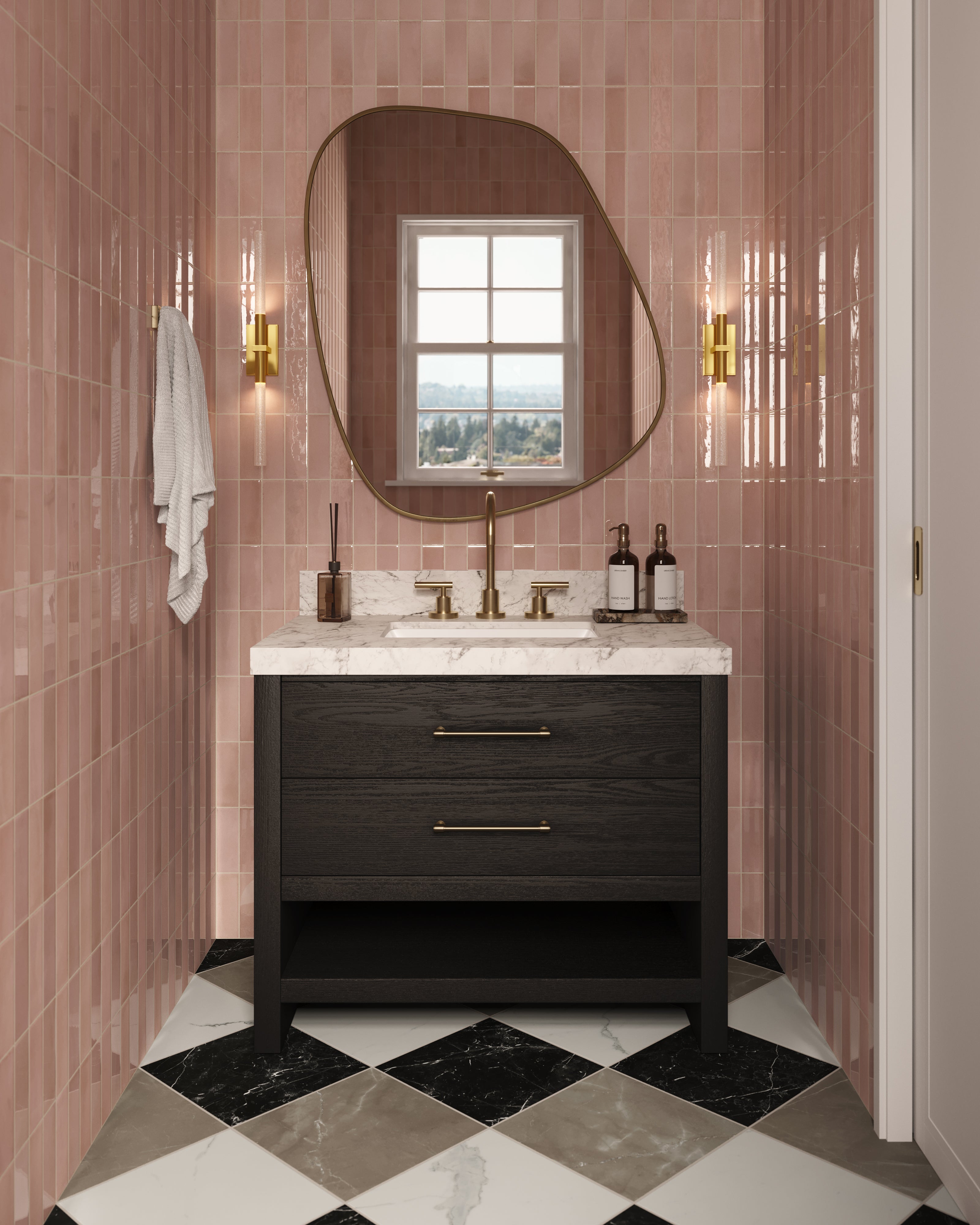 Leona 12x12 Matte Porcelain Tile in Nero Marquina