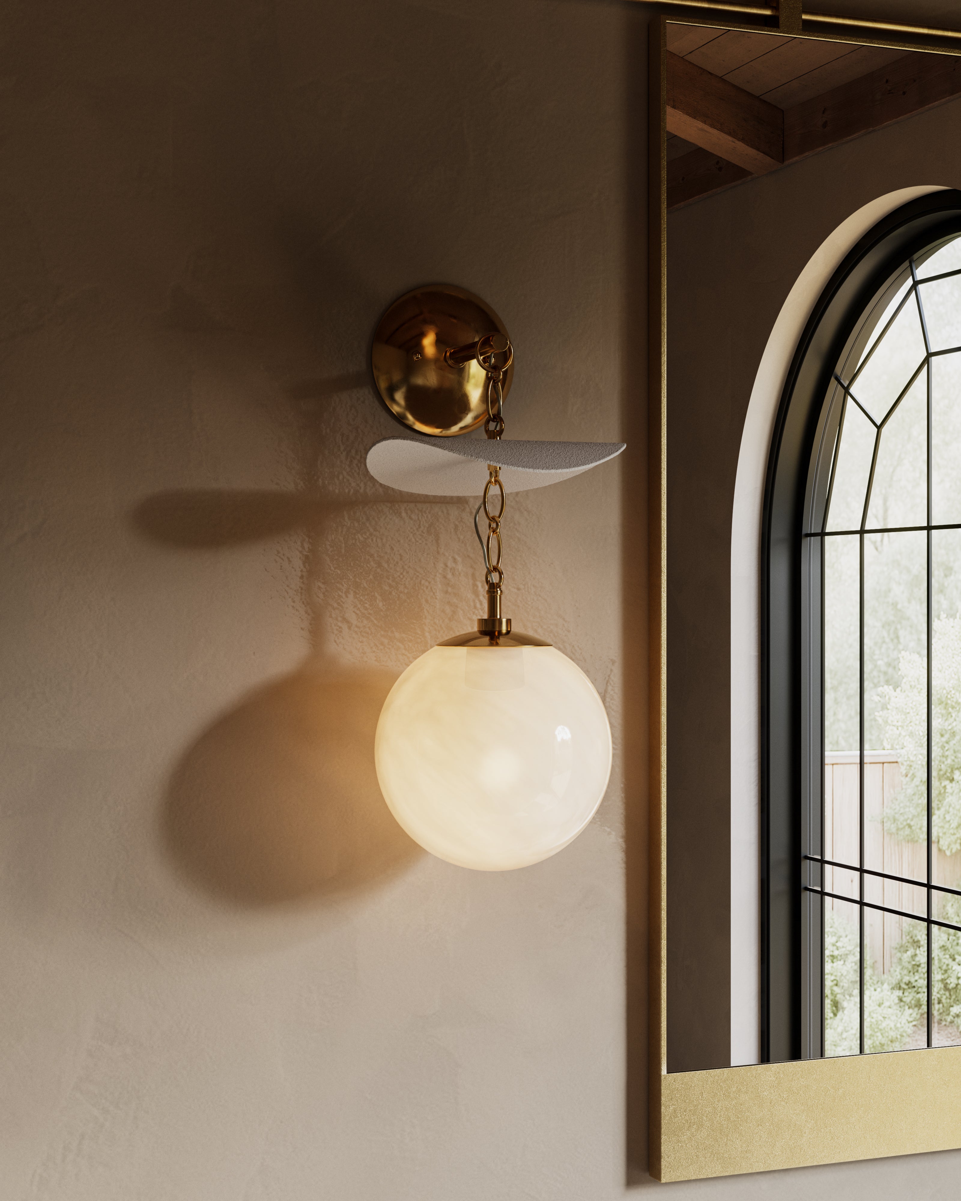 Therese Wall Sconce In Vintage Brass