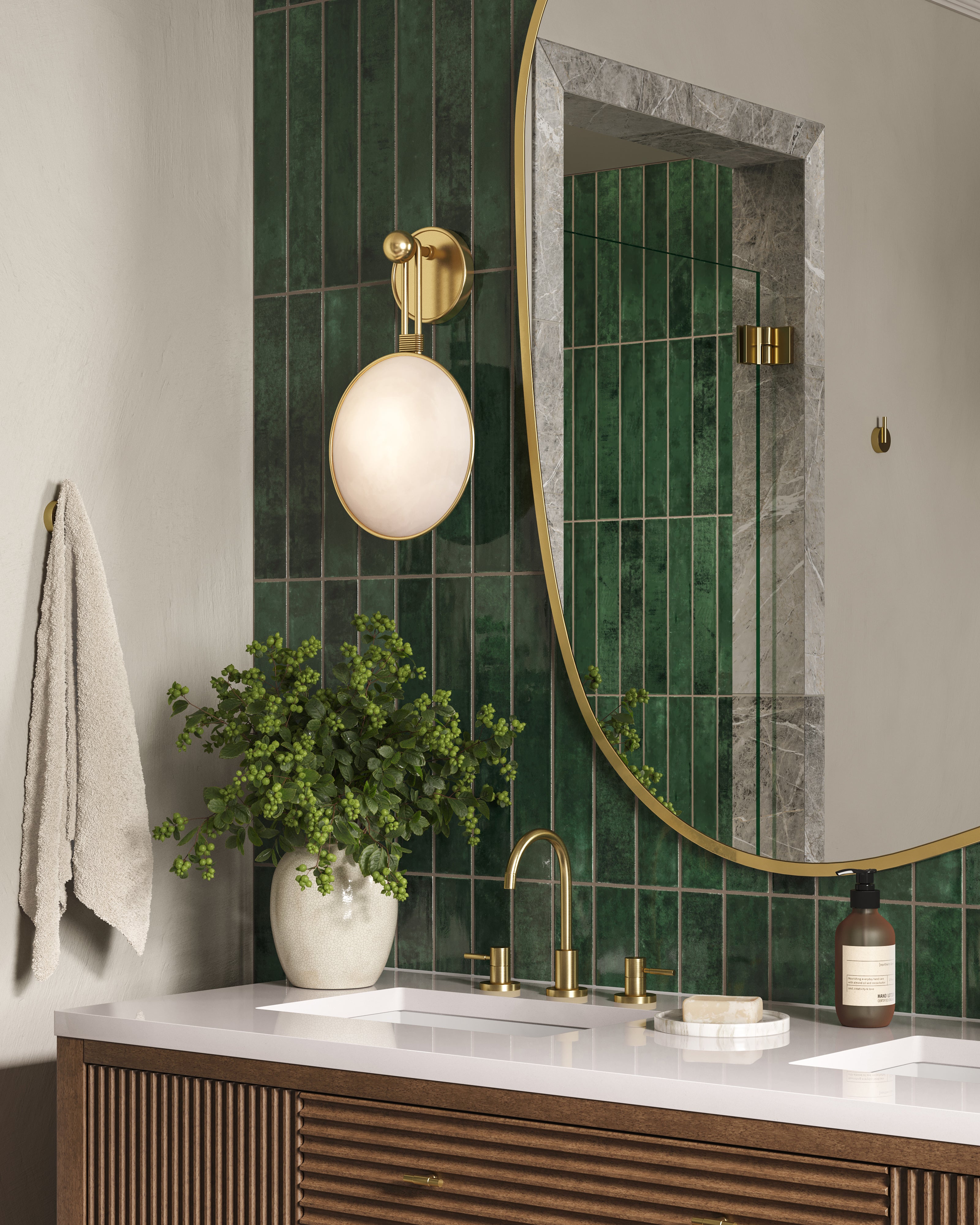 Jaden 2.5x16 Glossy Ceramic Tile in Hunter