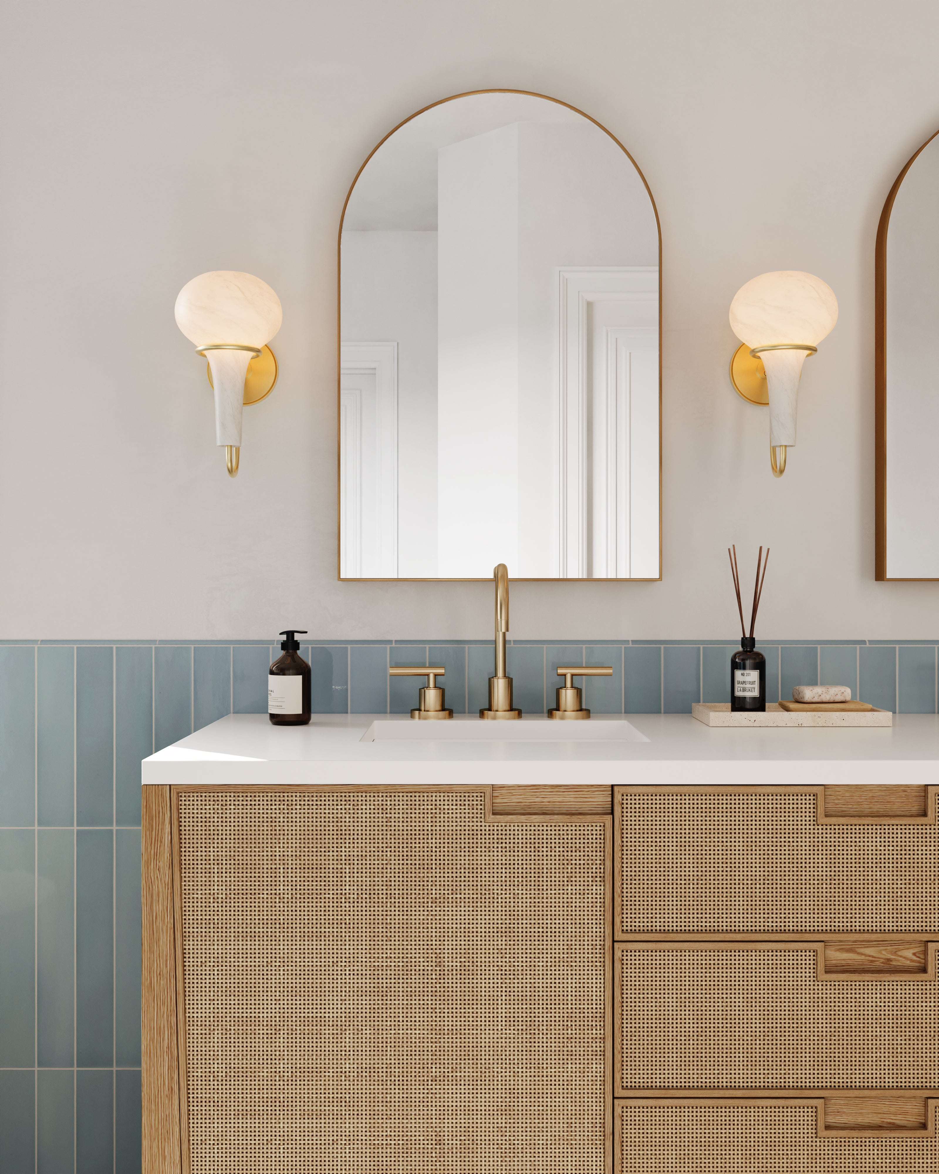 Maisie 0.5x8 Jolly Glossy Porcelain Tile in Ocean