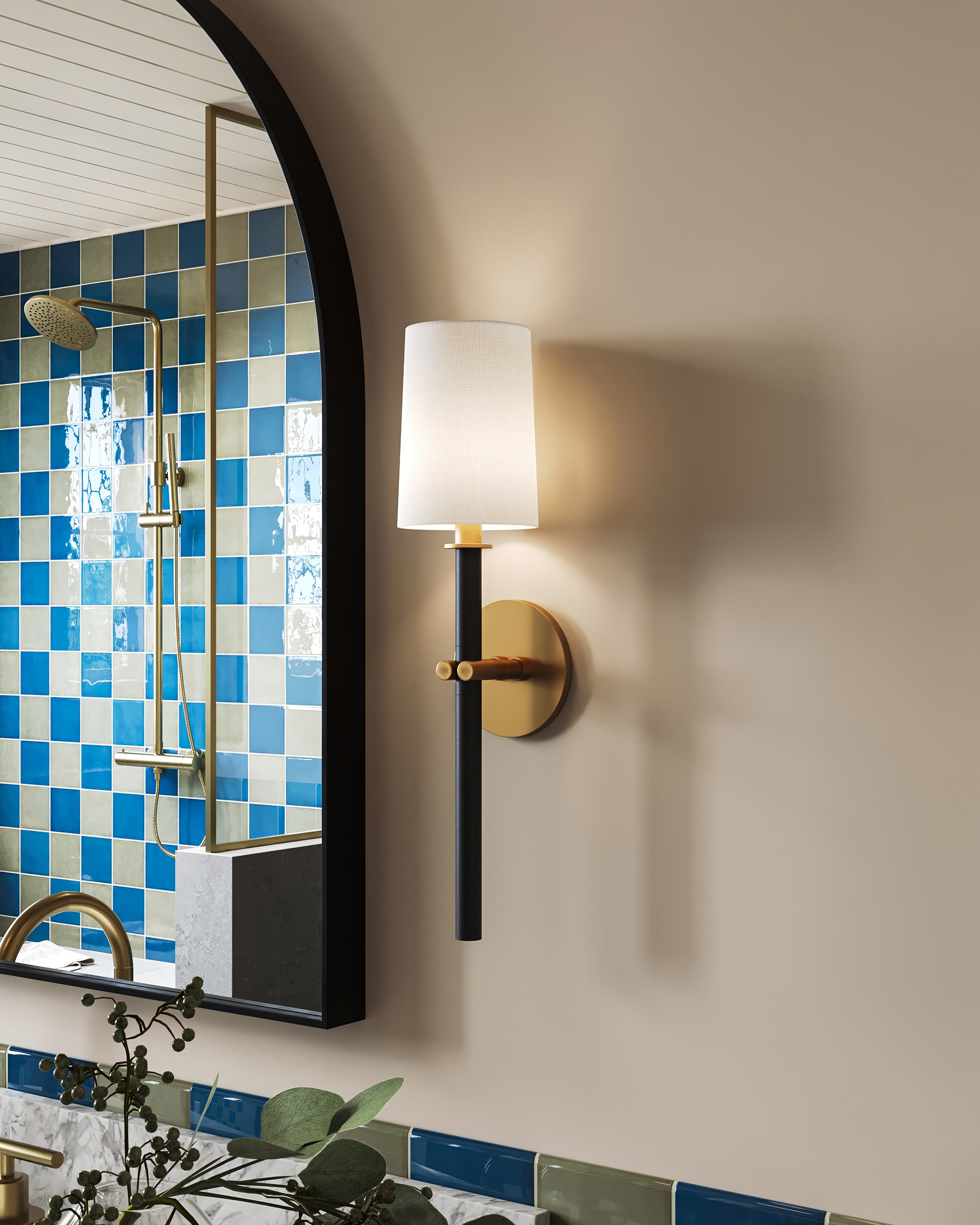 Coraline Wall Sconce In Patina Brass