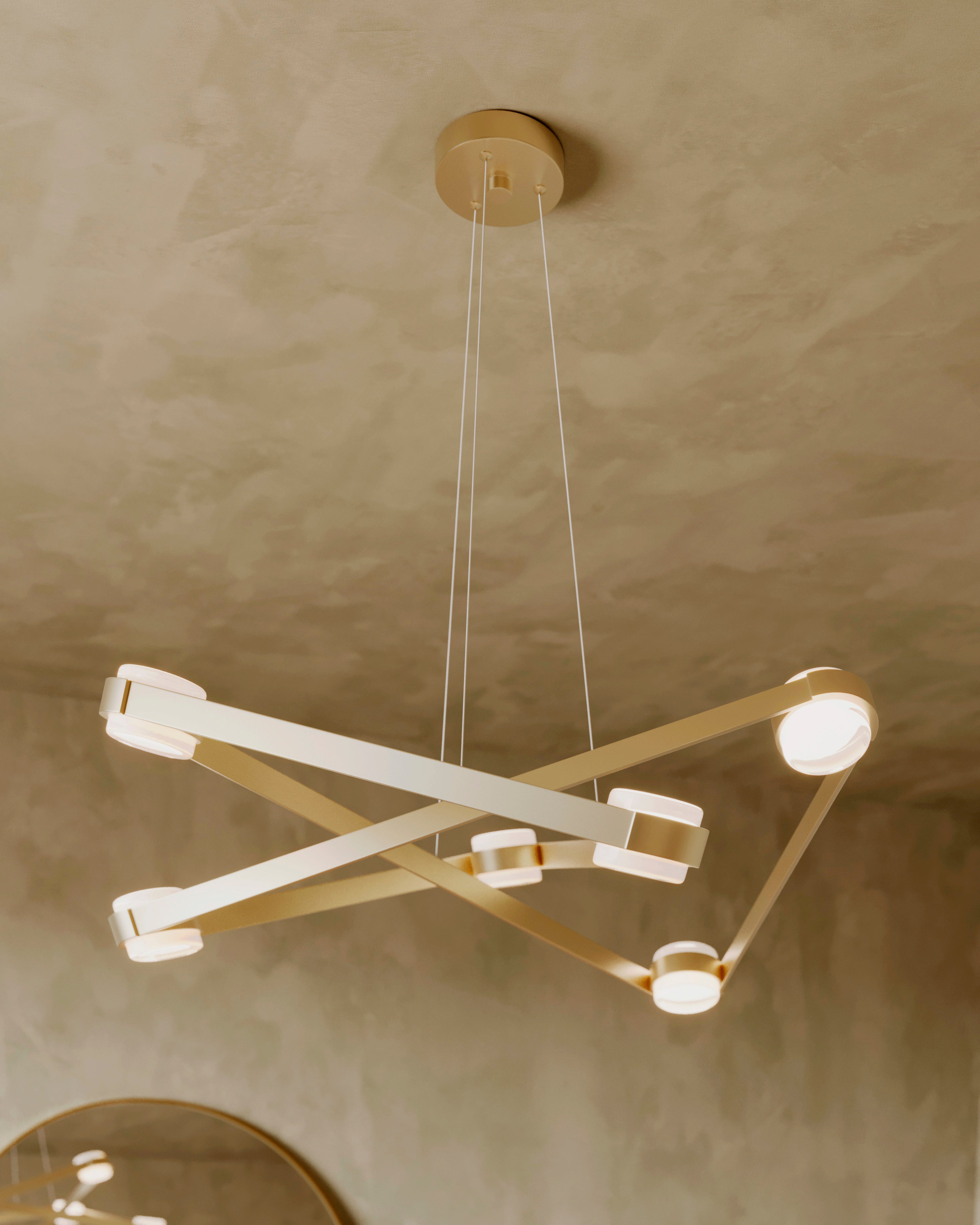 Idris Chandelier In Aged Brass