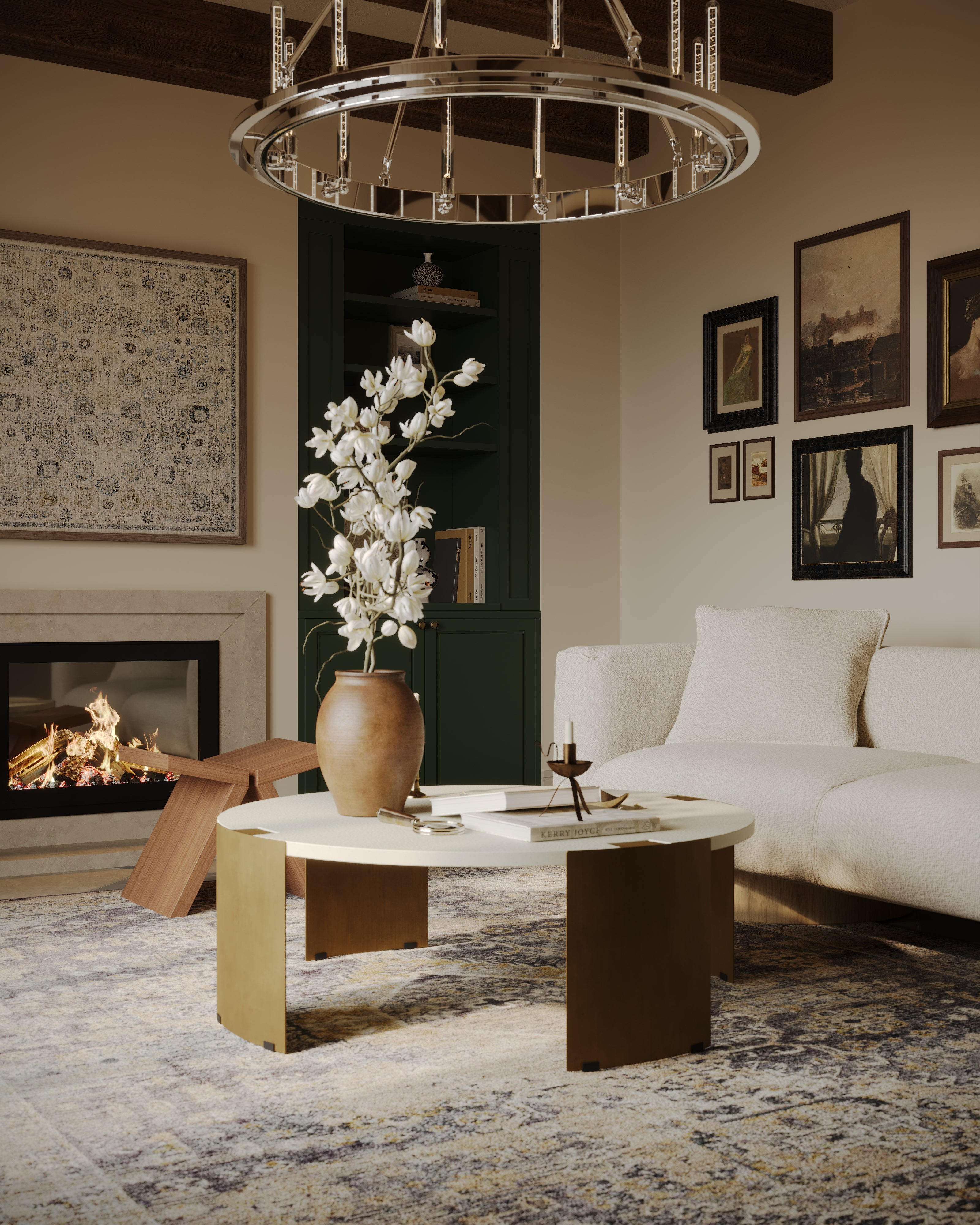 Leona 24x48 Polished Porcelain Tile in Marfil