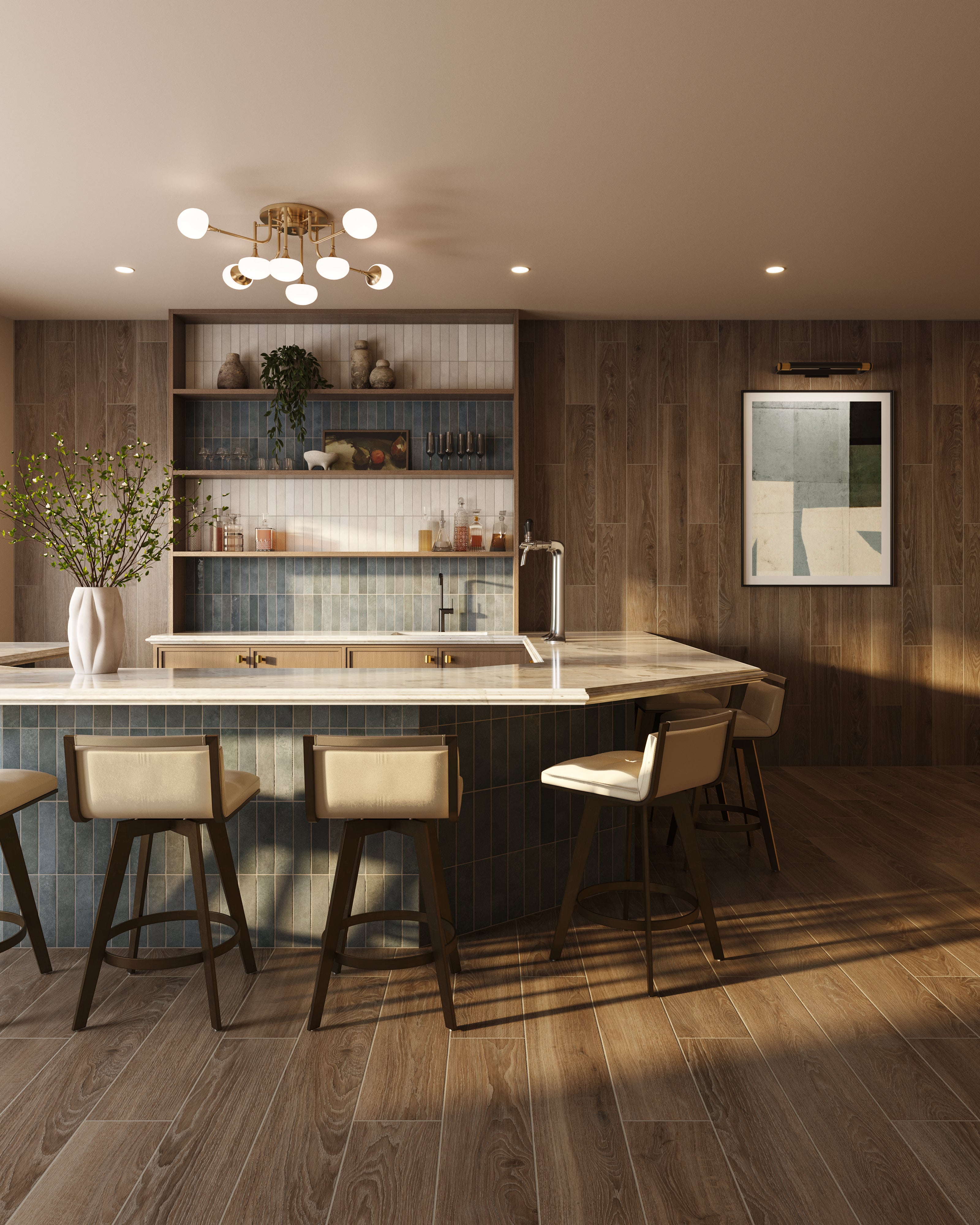 Jameson 8x48 Matte Porcelain Tile in Umber