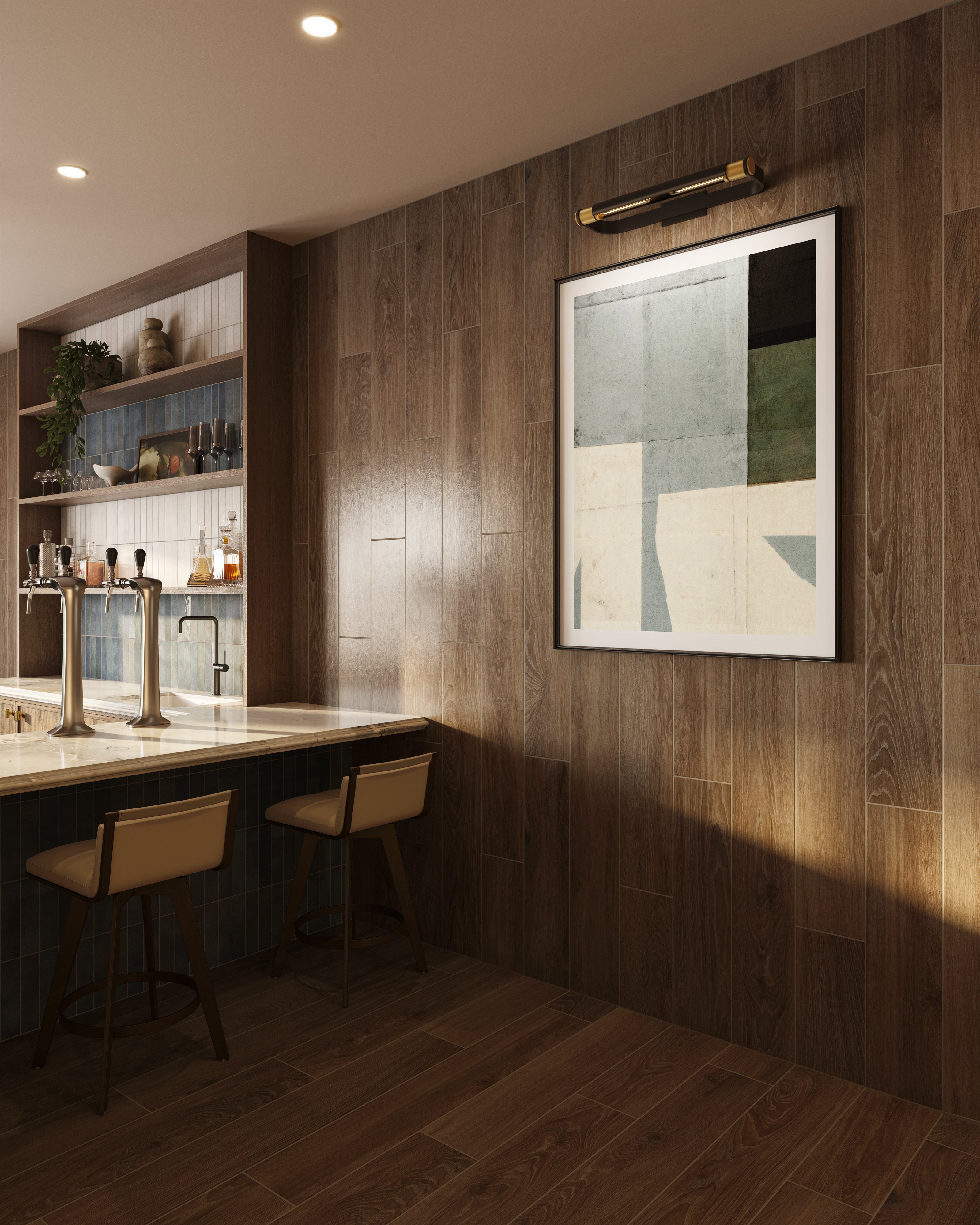 Jameson 8x48 Matte Porcelain Tile in Umber