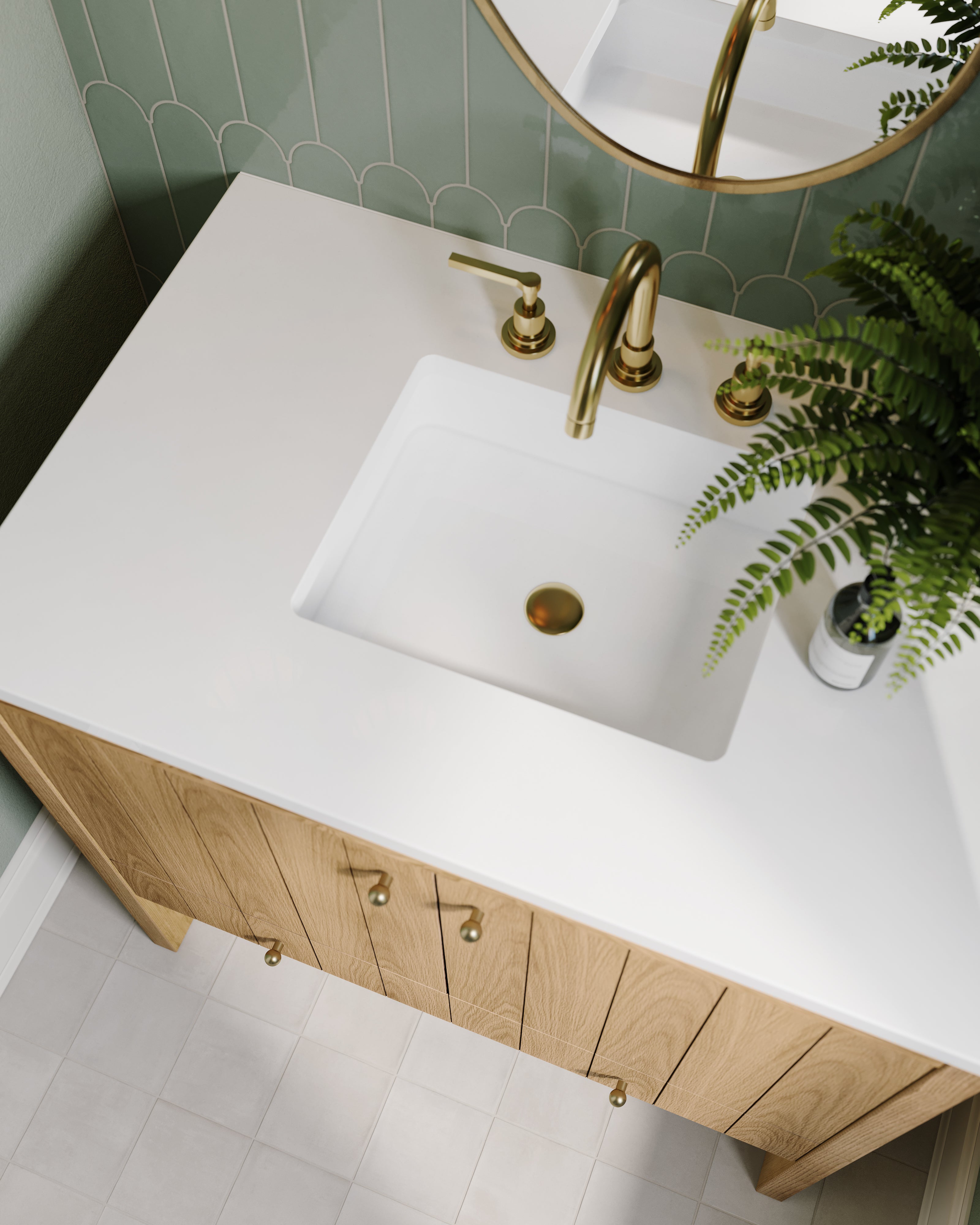 Karina 5.5x5.5 Matte Porcelain Tile in Greige