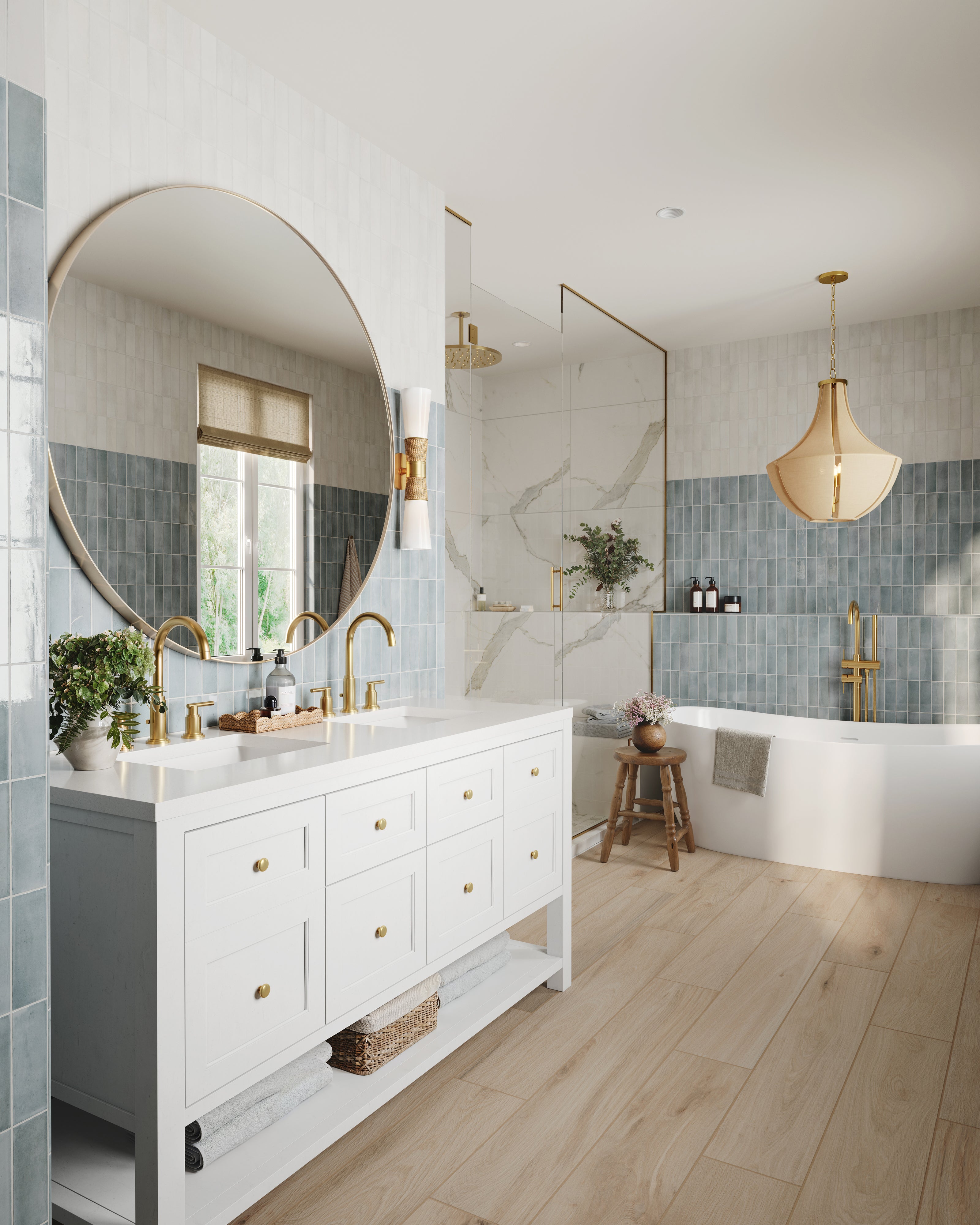 Preston 8x48 Matte Porcelain Tile in Birch