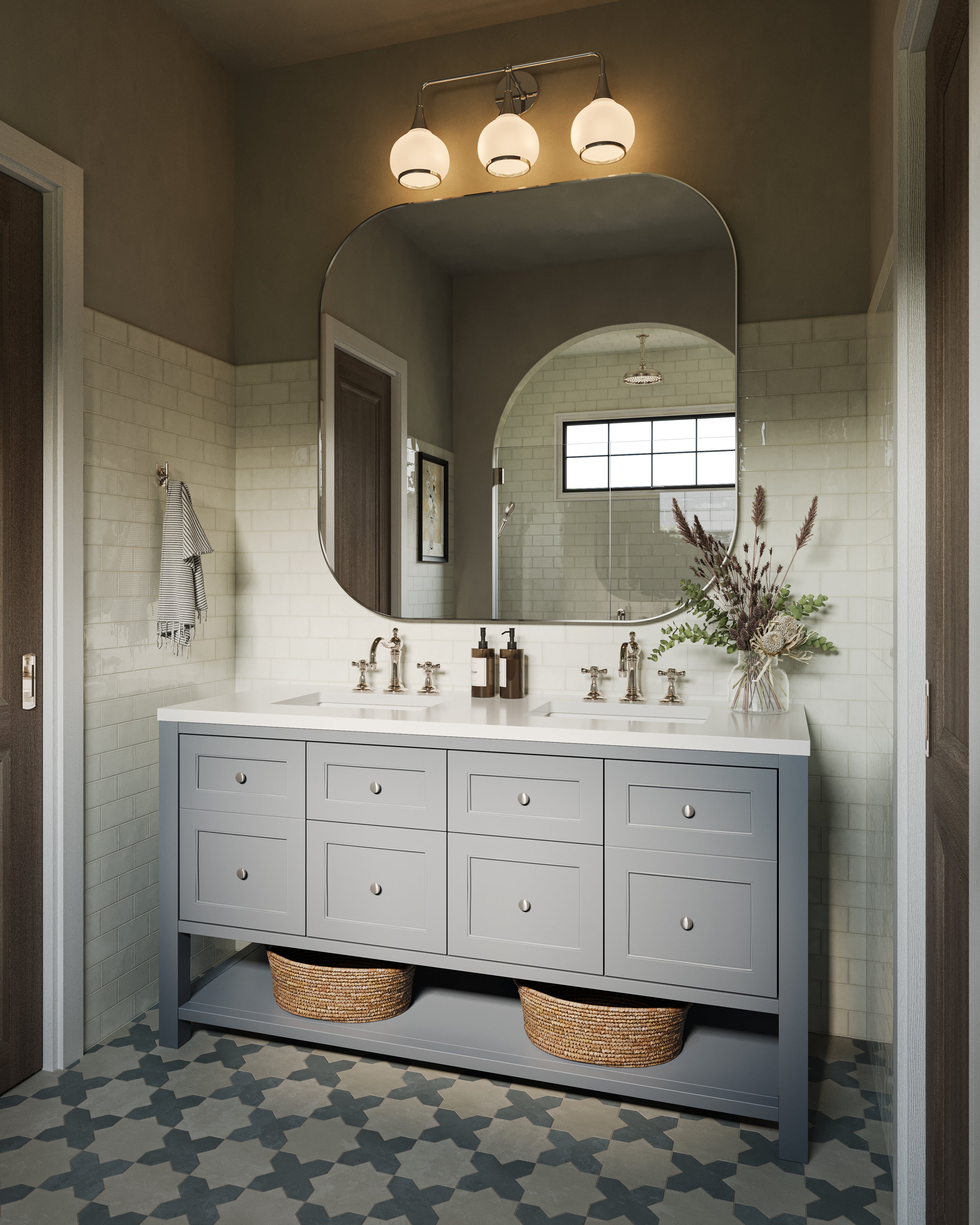 Mikayla 2.5x5 Glossy Ceramic Tile in Eggshell