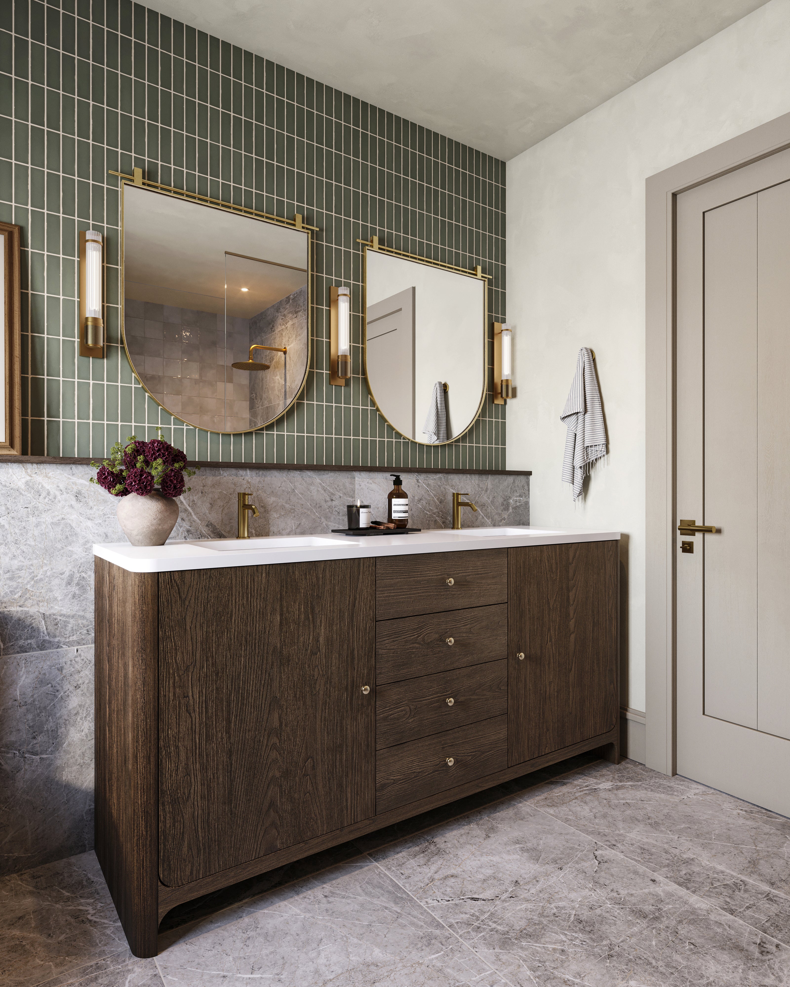 Dani 1.6x5 Matte Ceramic Tile in Sage