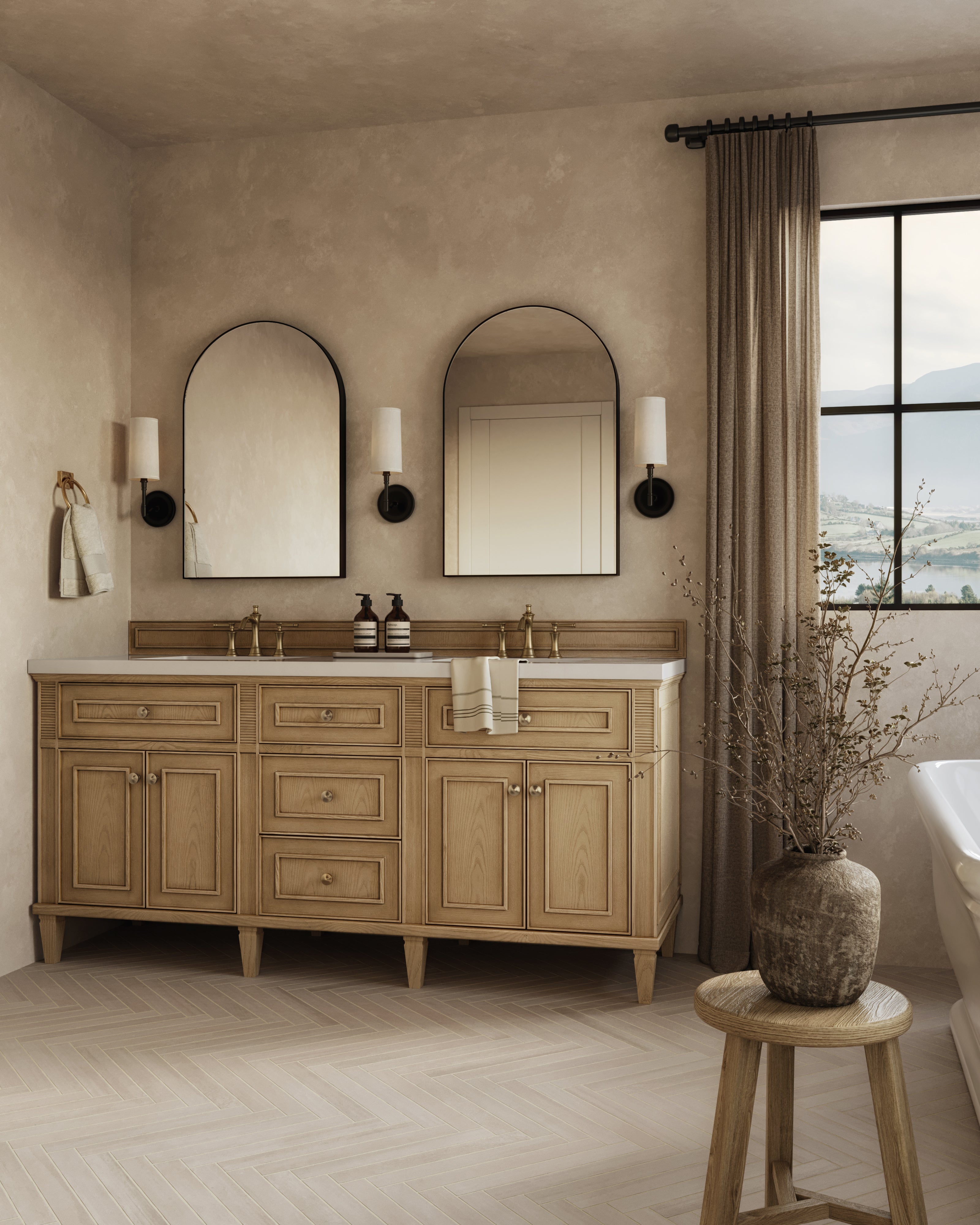 Catalina 2x16 Matte Porcelain Tile in Mushroom